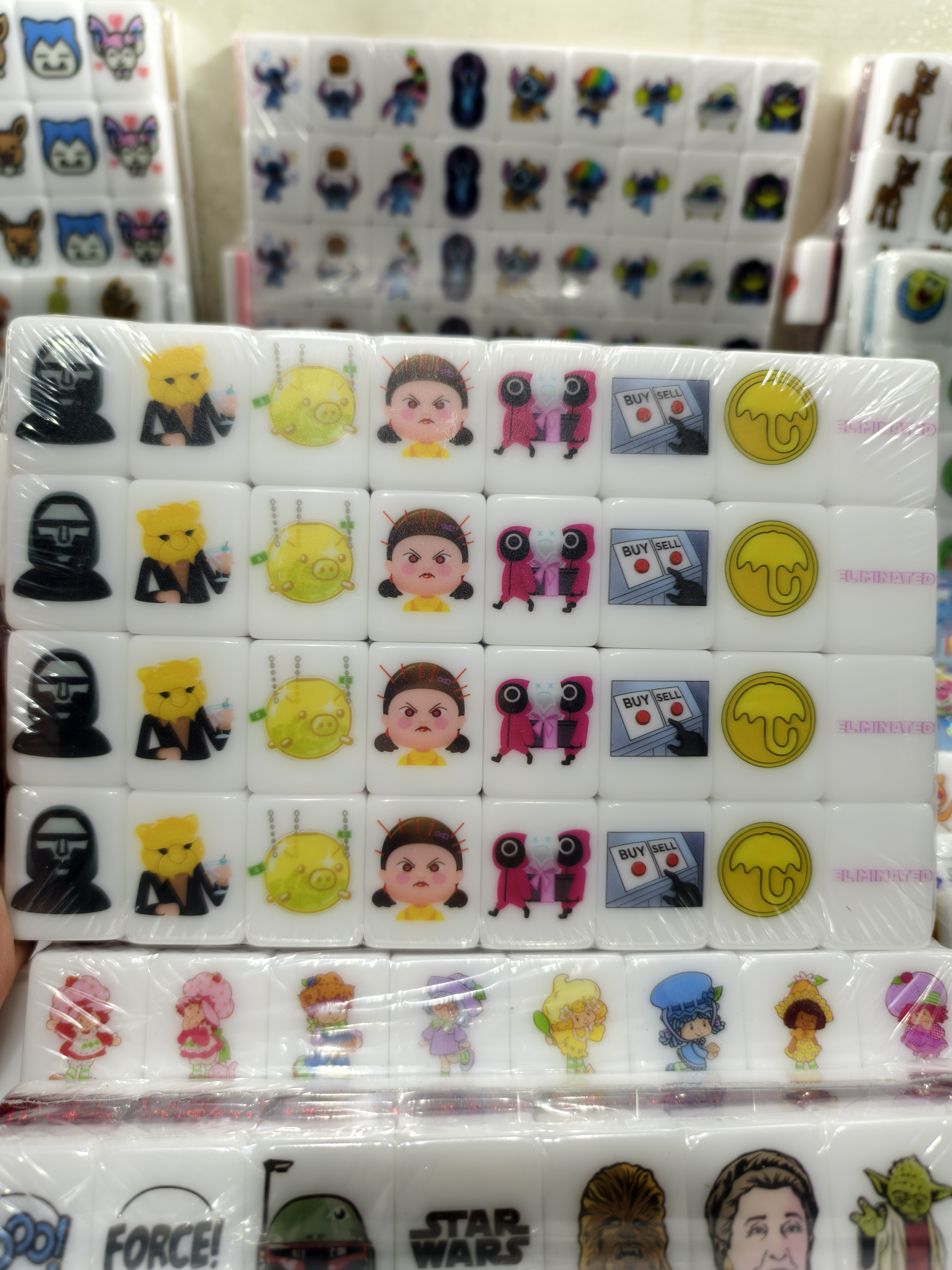 Push Tile Game 2 Player Set（ Squid Game）65 Tiles