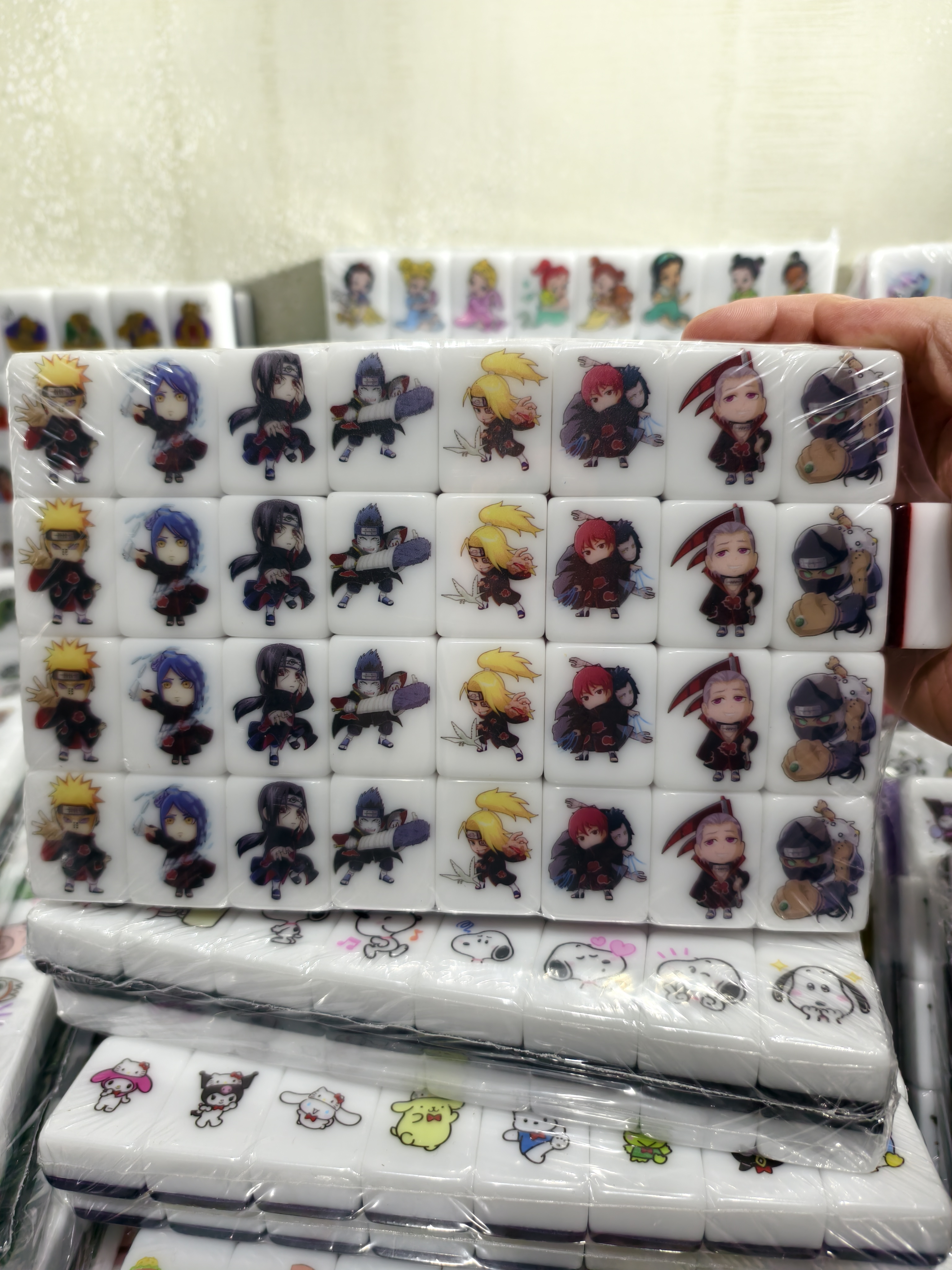 Push Tile Game 2 Player Set（ Naruto Shipudden）65 Tiles