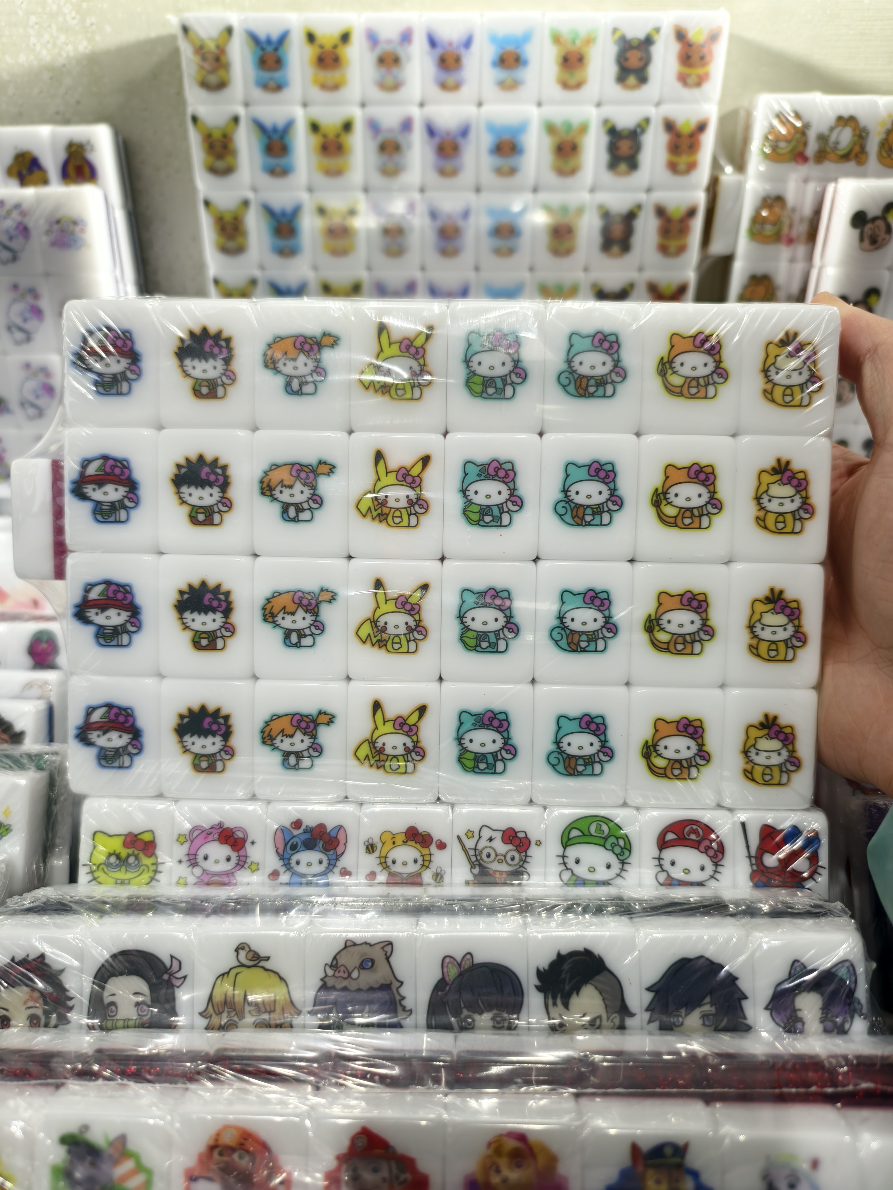 Push Tile Game 2 Player Set（ HK Cosplay Pokemon ）65 Tiles