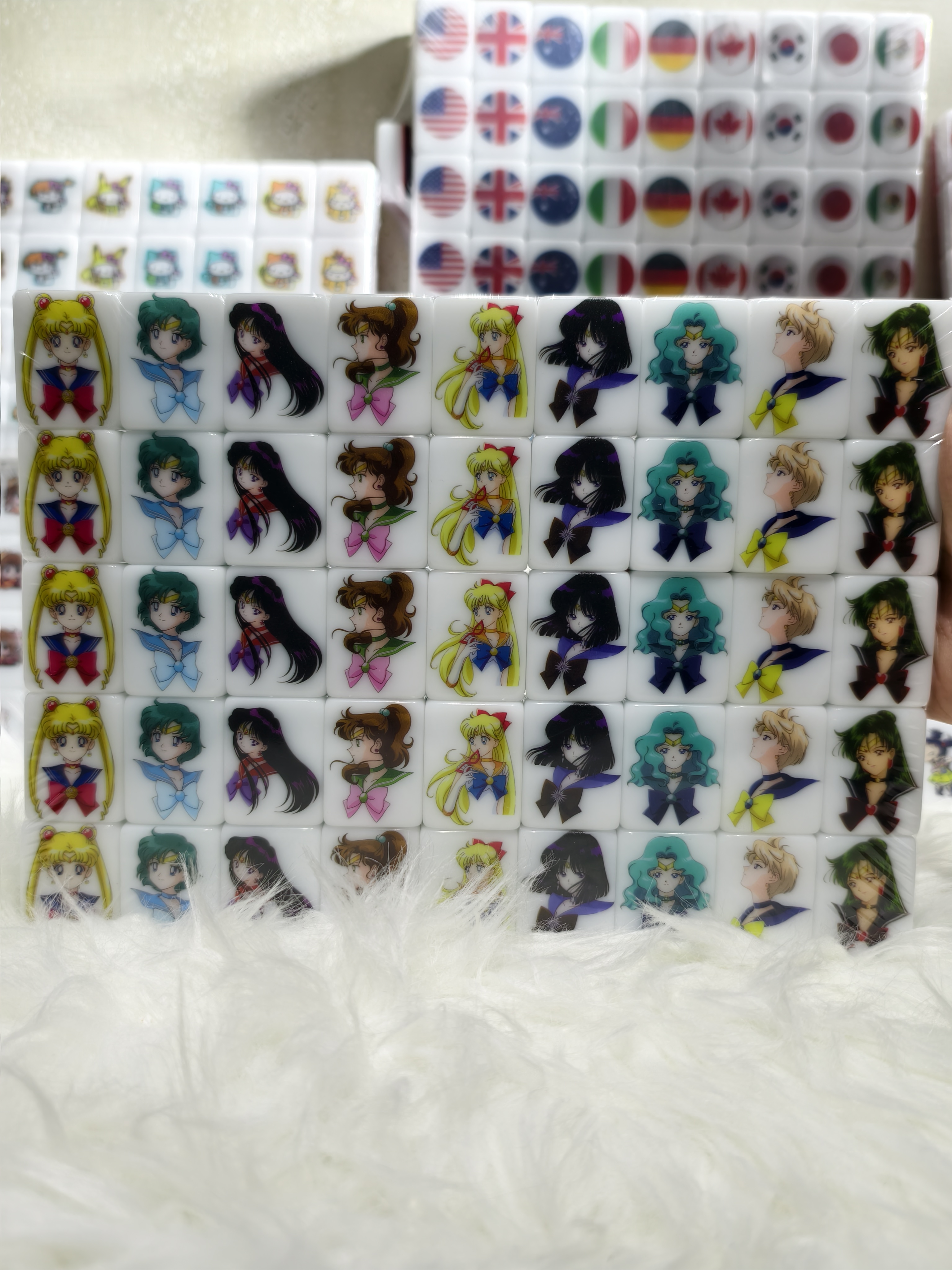 Push Tile Game Deluxe 2 Player Set（ Sailor Moon ）91 Tiles