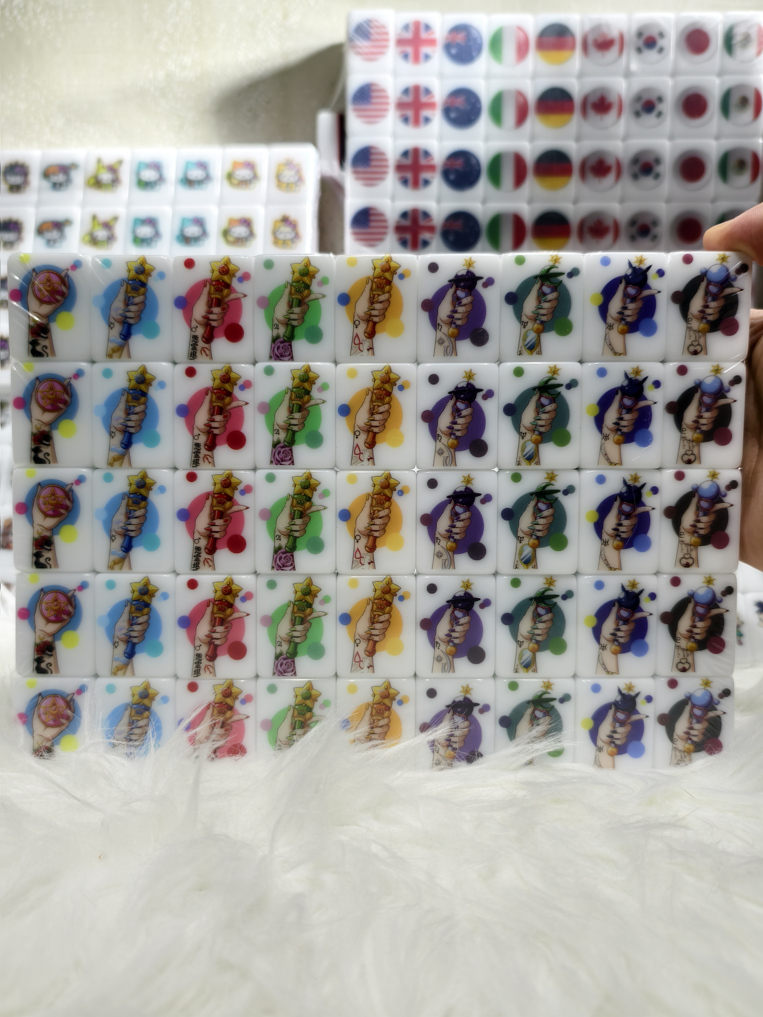 Push Tile Game Deluxe 2 Player Set（ Sailor Moon ）91 Tiles