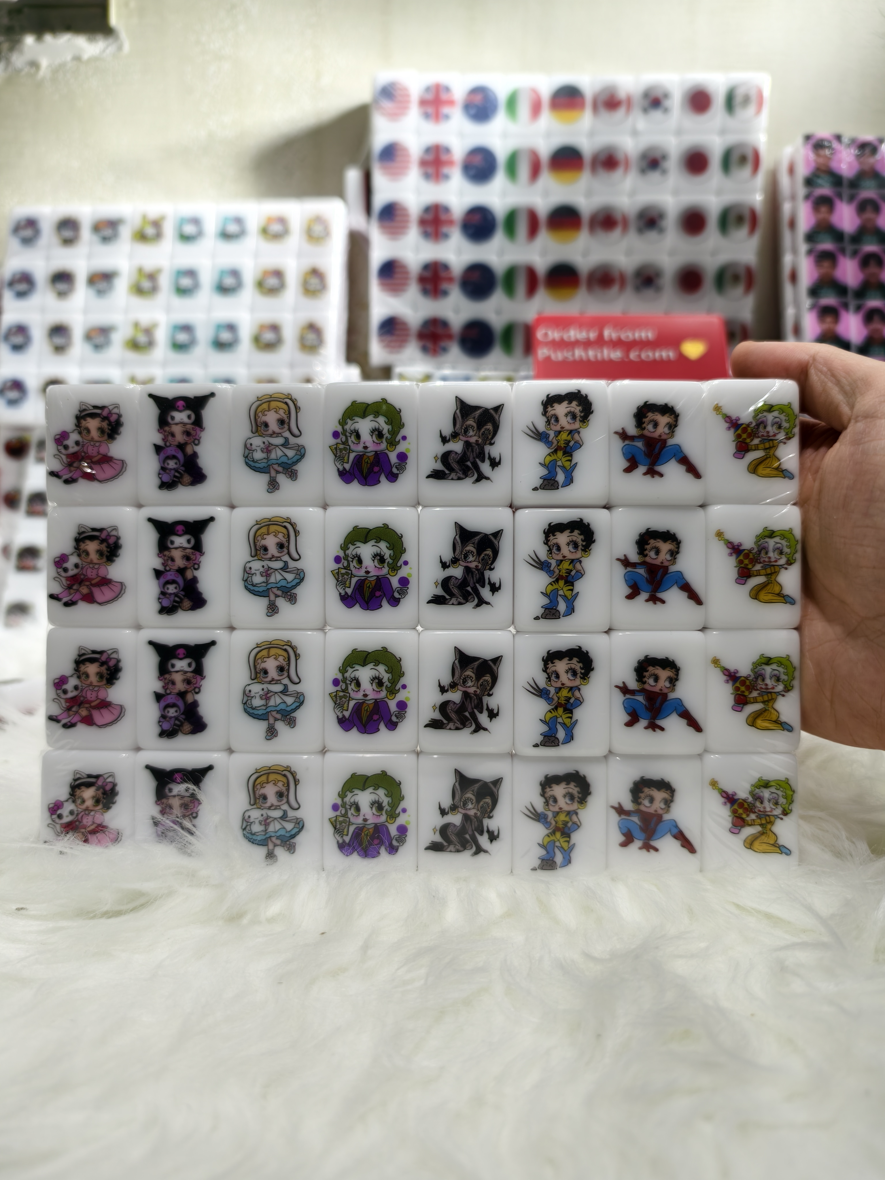 Push Tile Game 2 Player Set（ Betty Cosplay ）65 Tiles