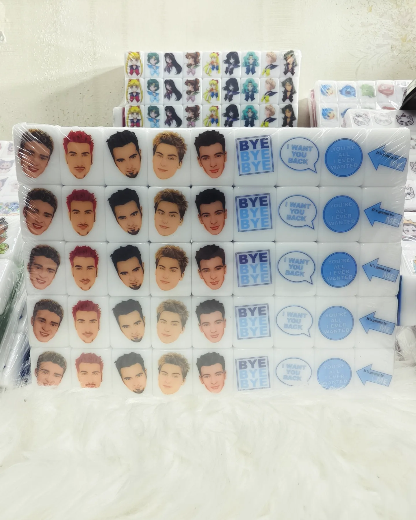 Push Tile Game Deluxe 2 Player Set（ BSB VS NSYNC ）91 Tiles