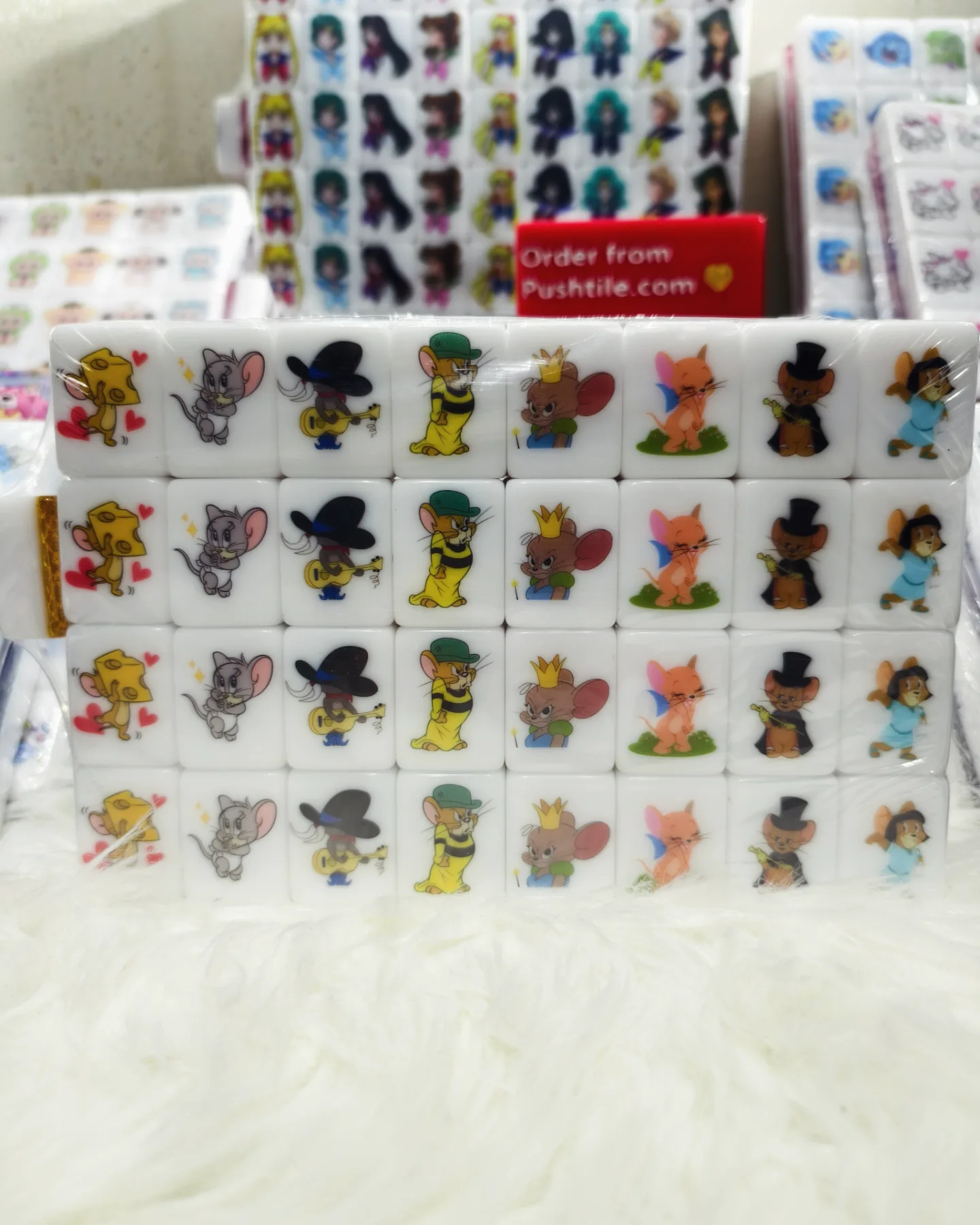 Push Tile Game 2 Player Set（ New Tom & Jerrt ）65 Tiles