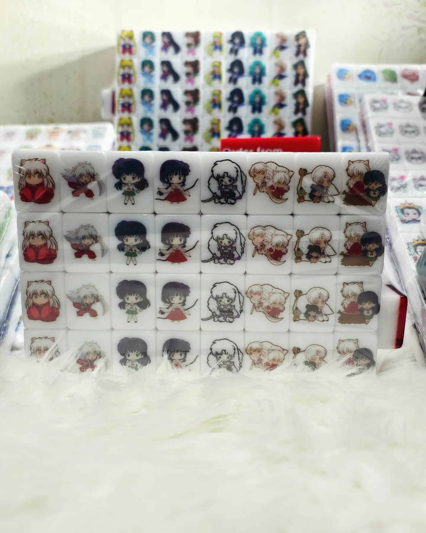 Push Tile Game 2 Player Set（ Chibi Inuyasha ）65 Tiles