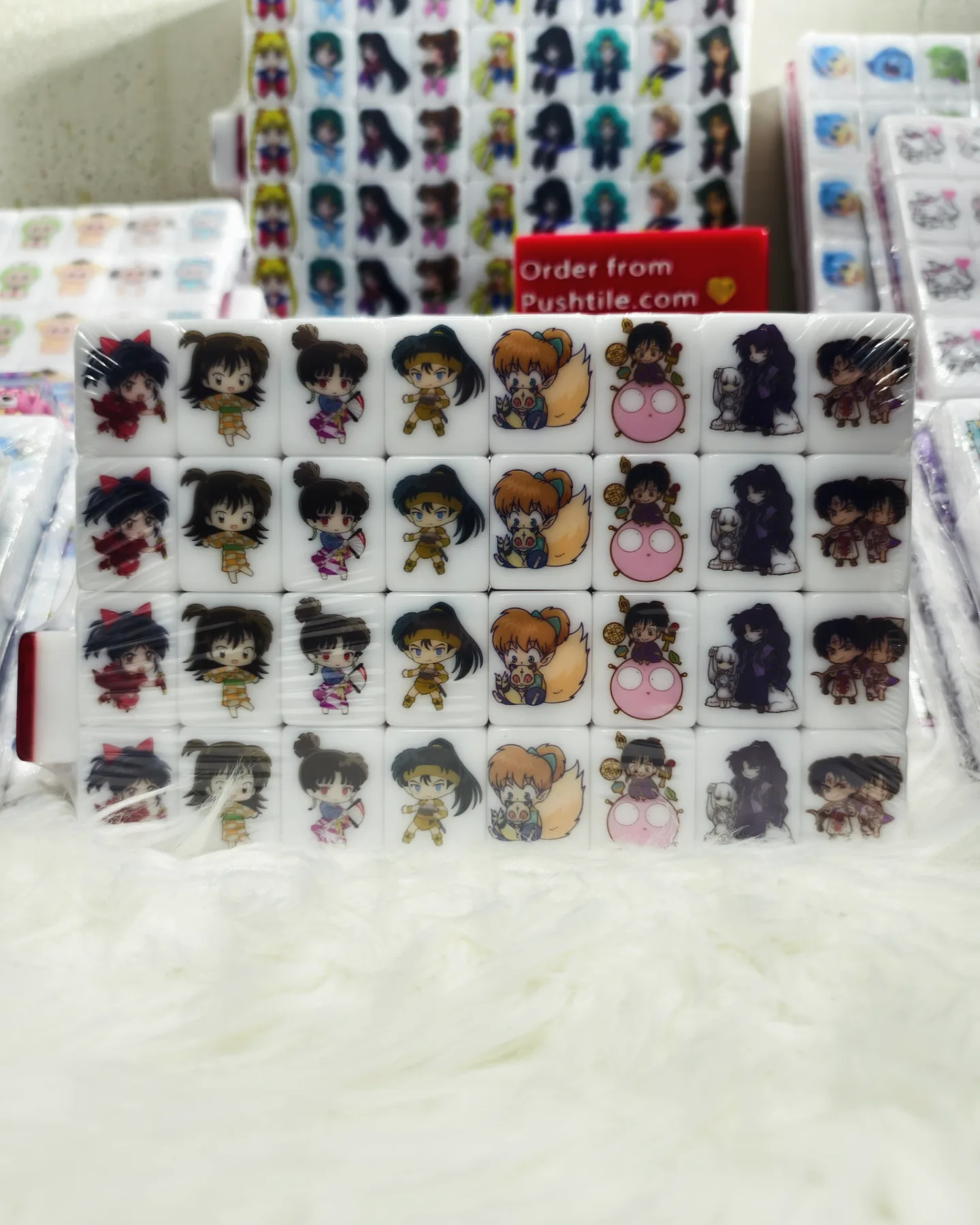 Push Tile Game 2 Player Set（ Chibi Inuyasha ）65 Tiles