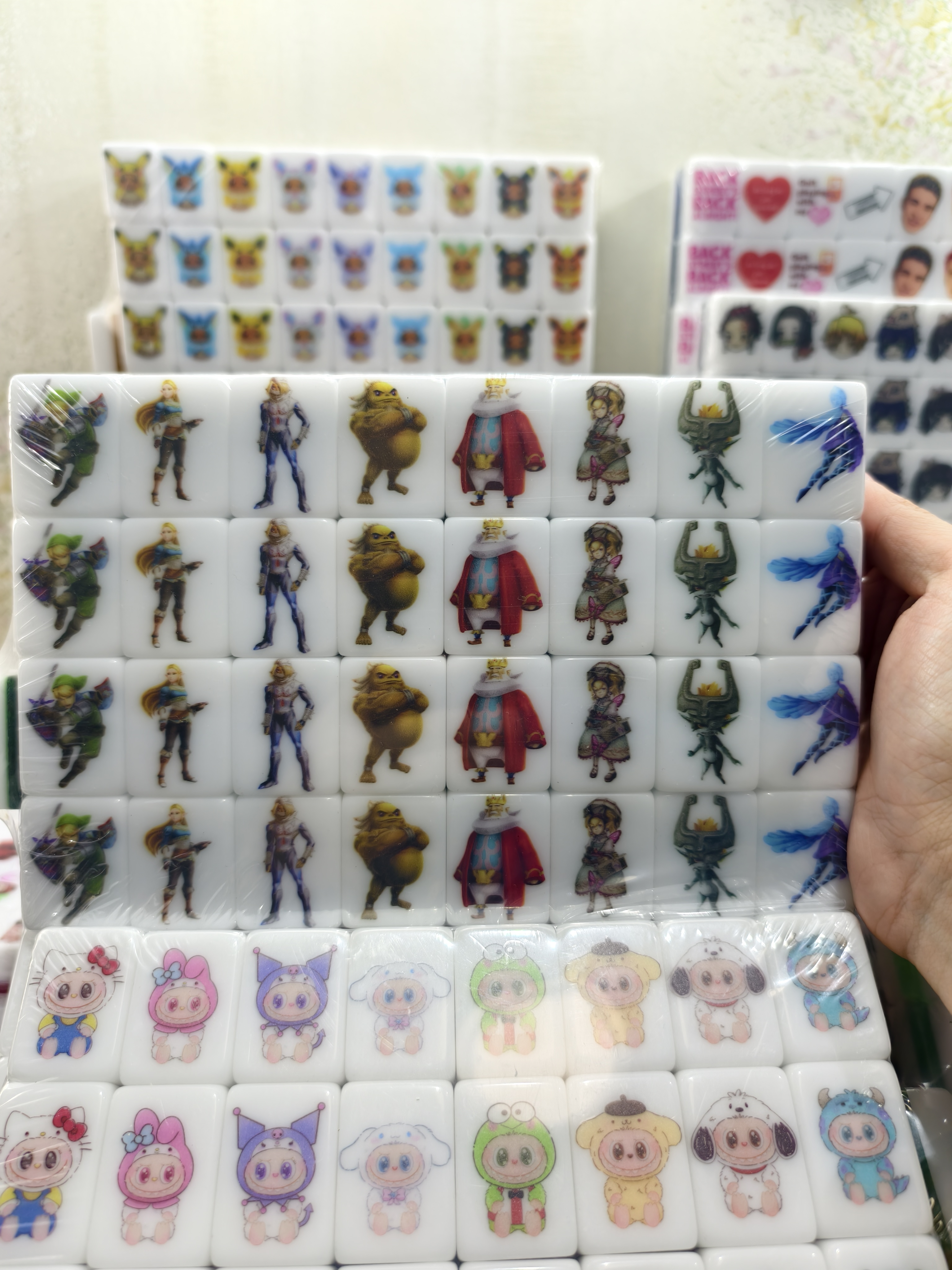 Push Tile Game  2 Player Set（ Legend of Zelda ）65 Tiles