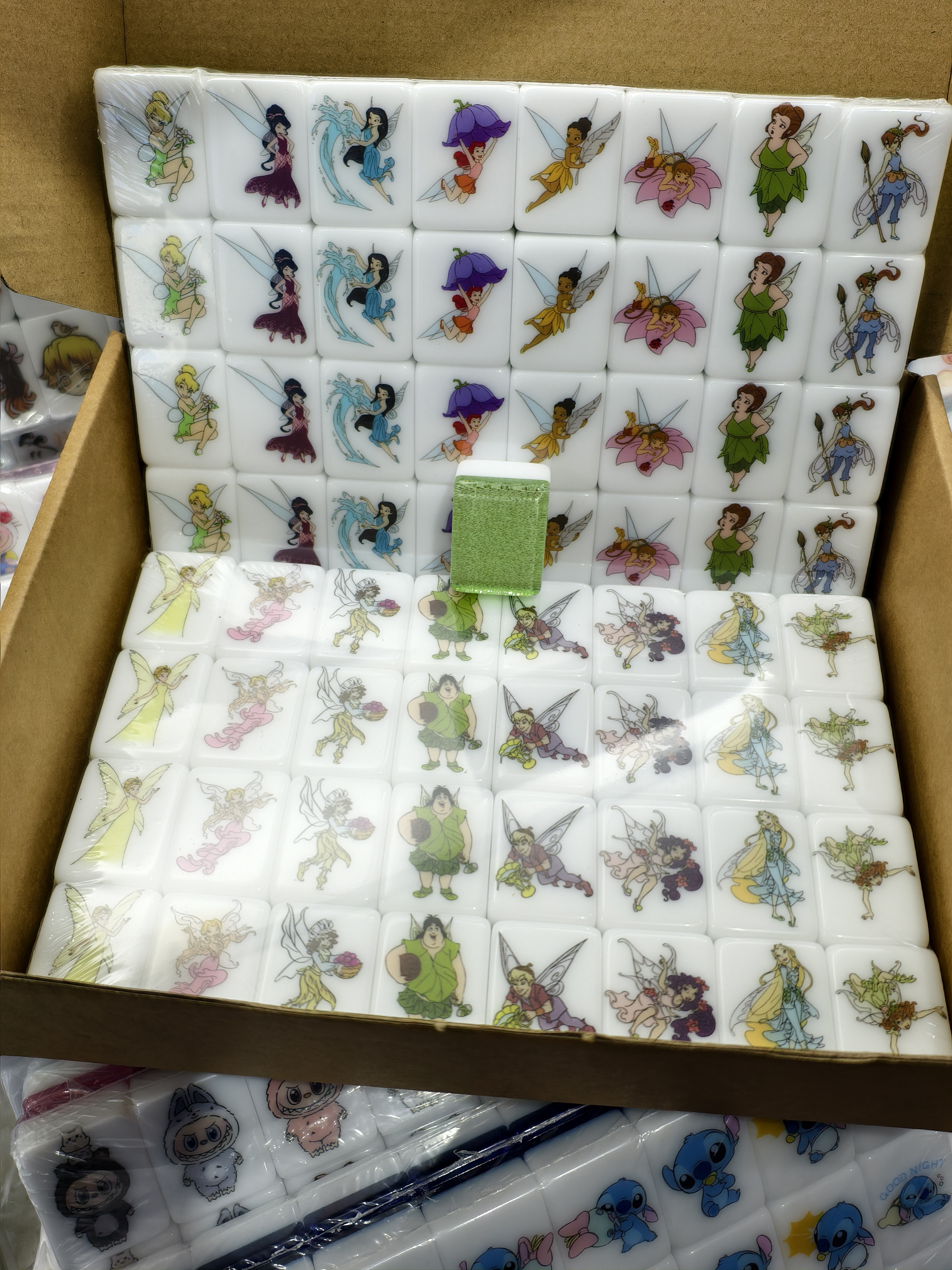 Push Tile Game  2 Player Set（ Tinkerbell ）65 Tiles