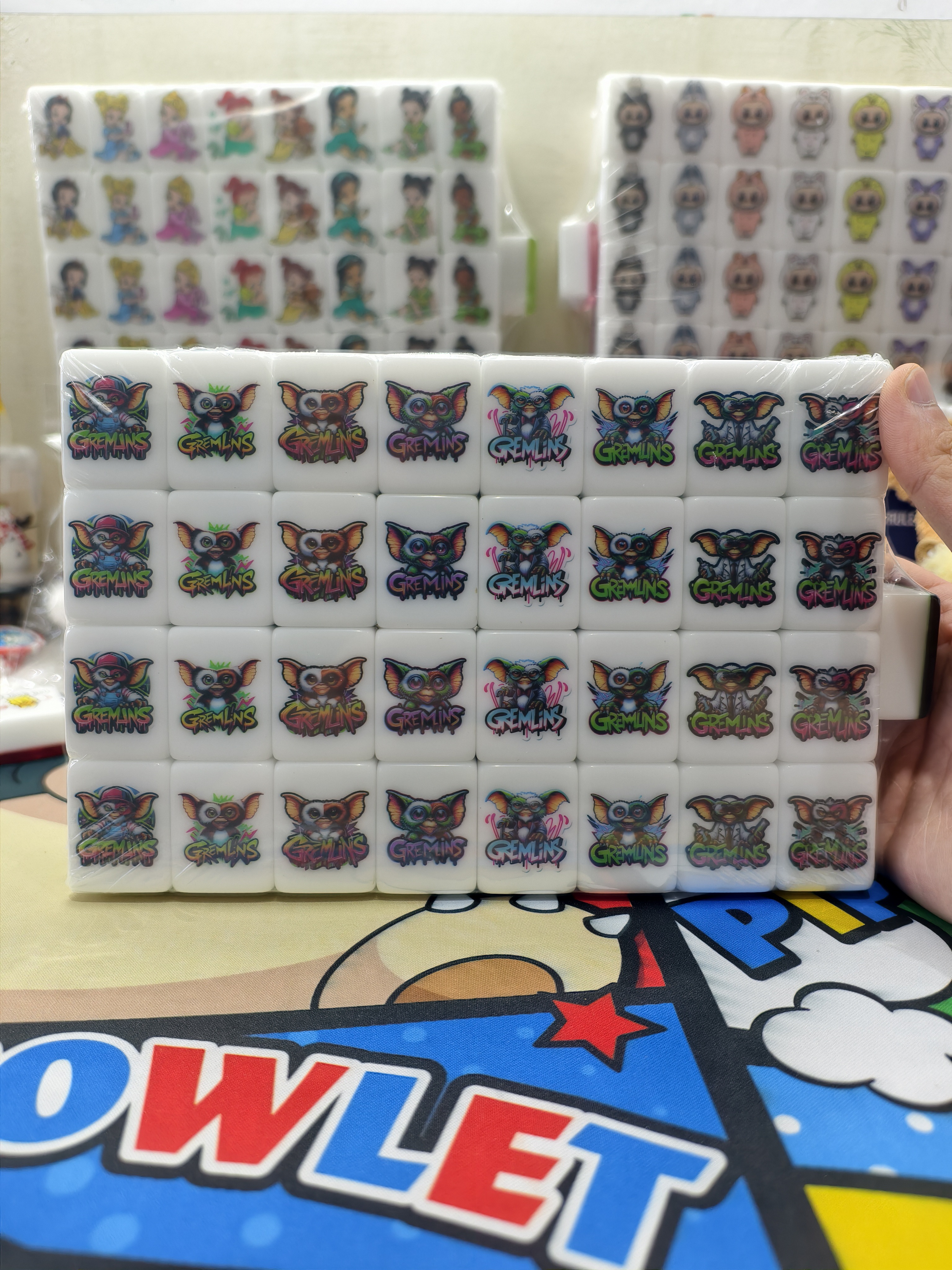 Push Tile Game  2 Player Set（ Gremlins ）65 Tiles