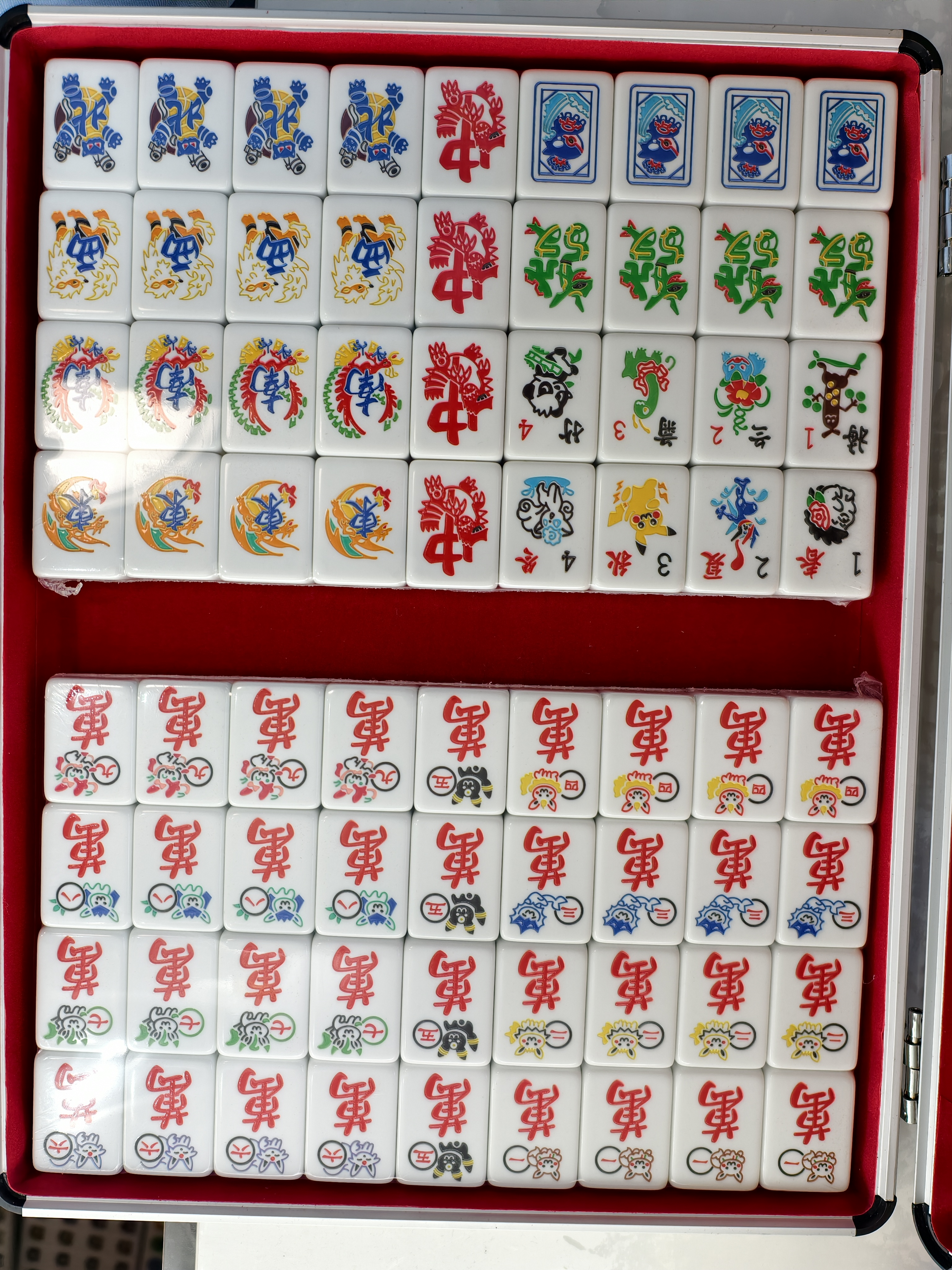 Pokémon Mahjong Tile Set 1.0 ( 144 pcs ) 