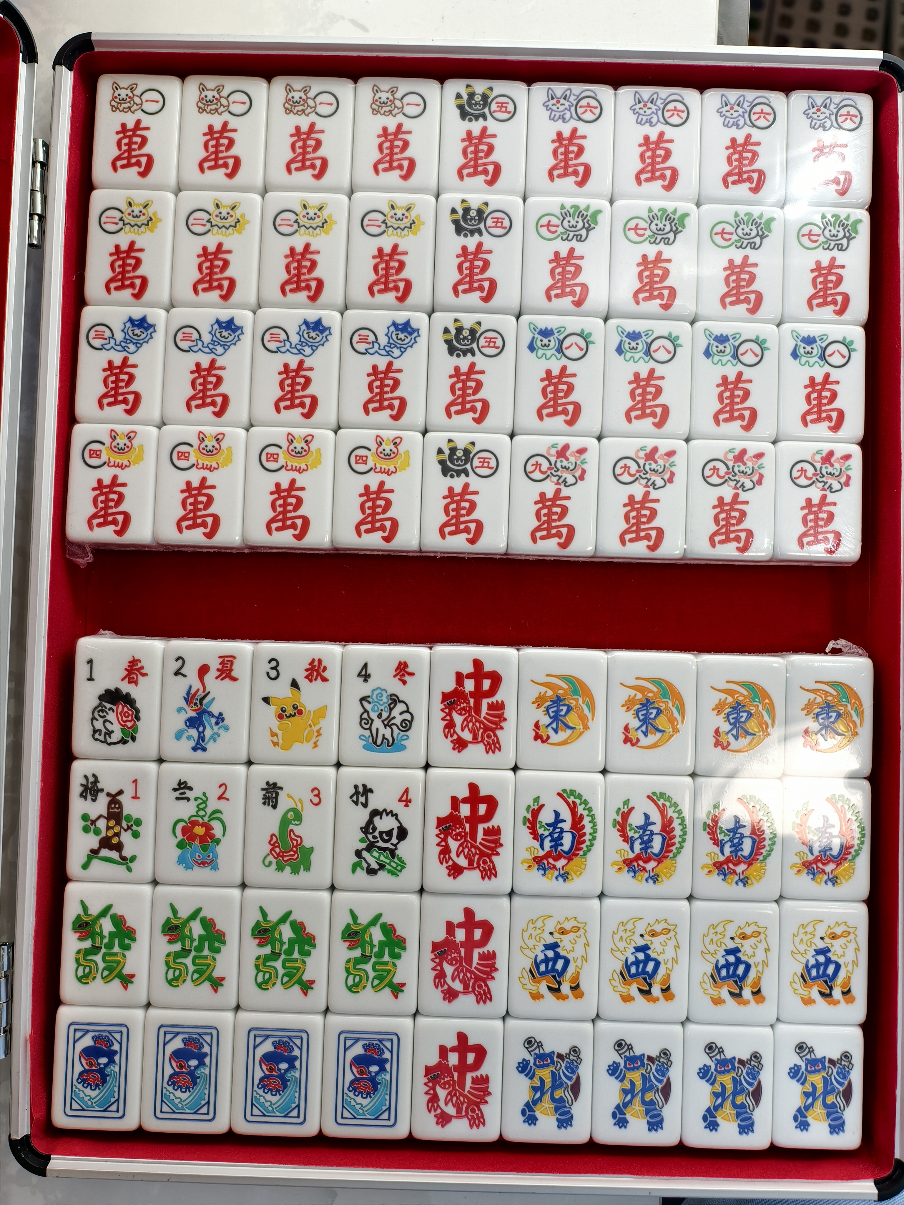Pokémon Mahjong Tile Set 1.0 ( 144 pcs ) 