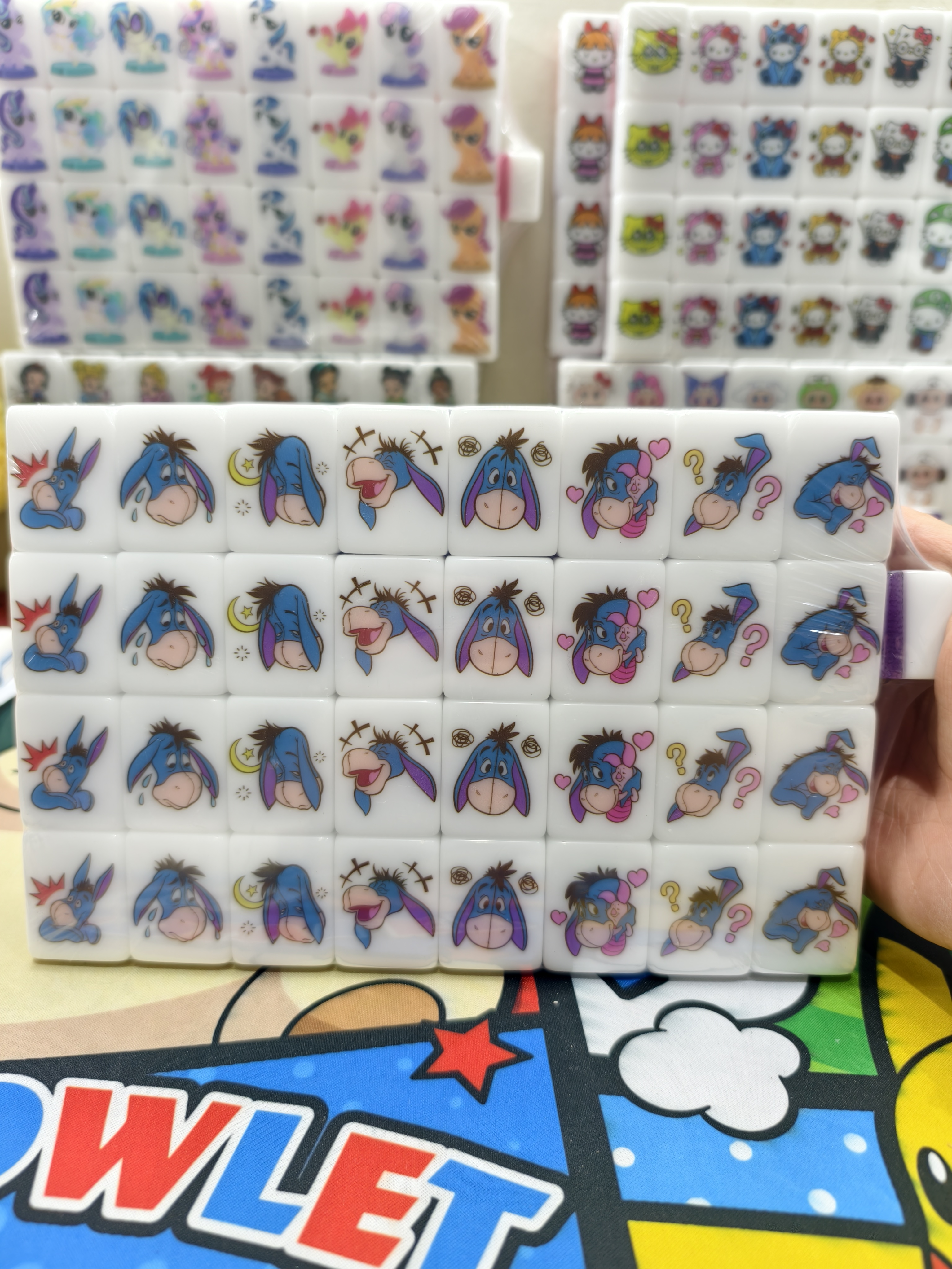 Push Tile Game  2 Player Set（ Eeyore ）65 Tiles