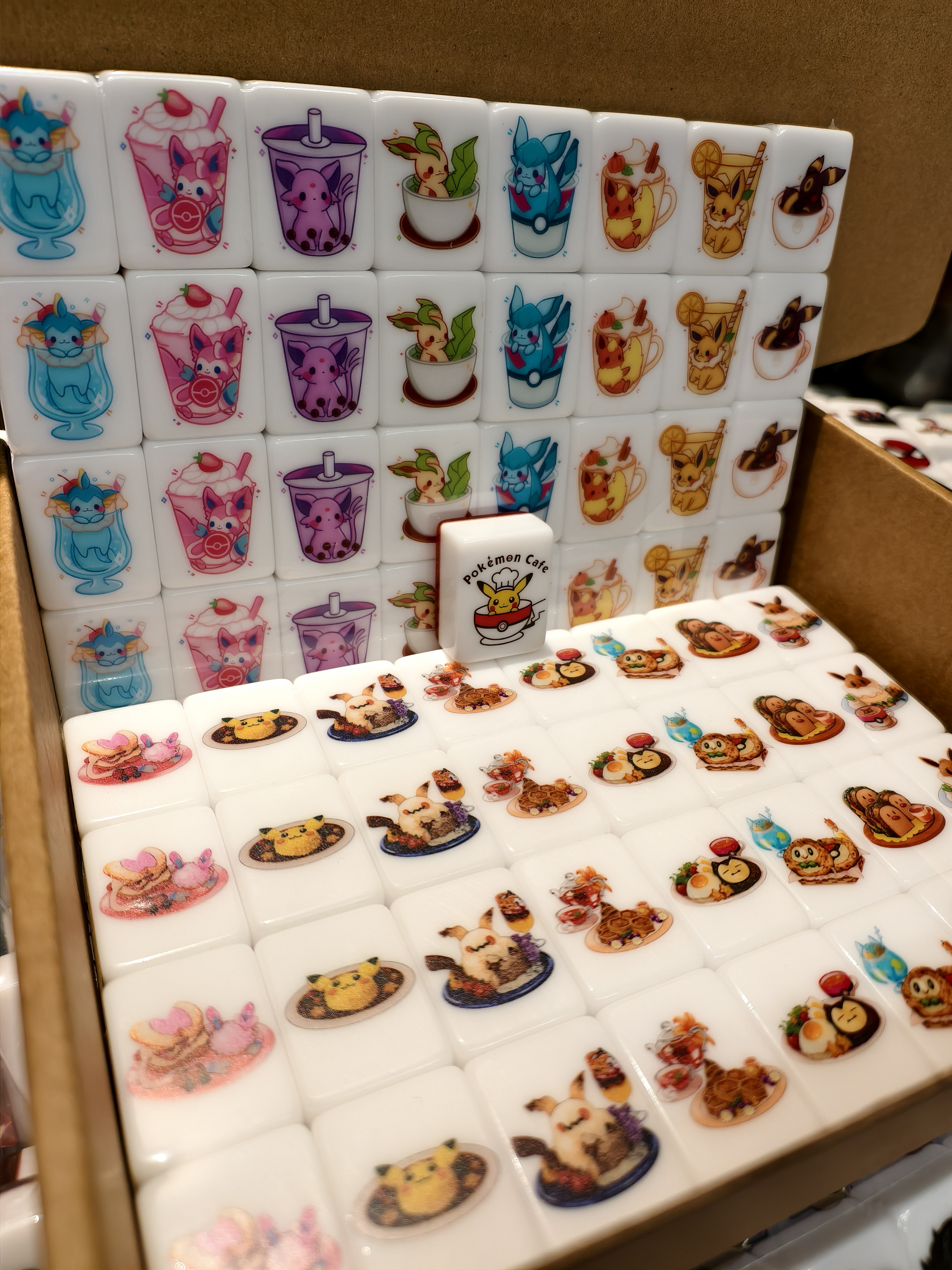 Push Tile Game 2 Player Set（ pokémon Cafe ）65 Tiles