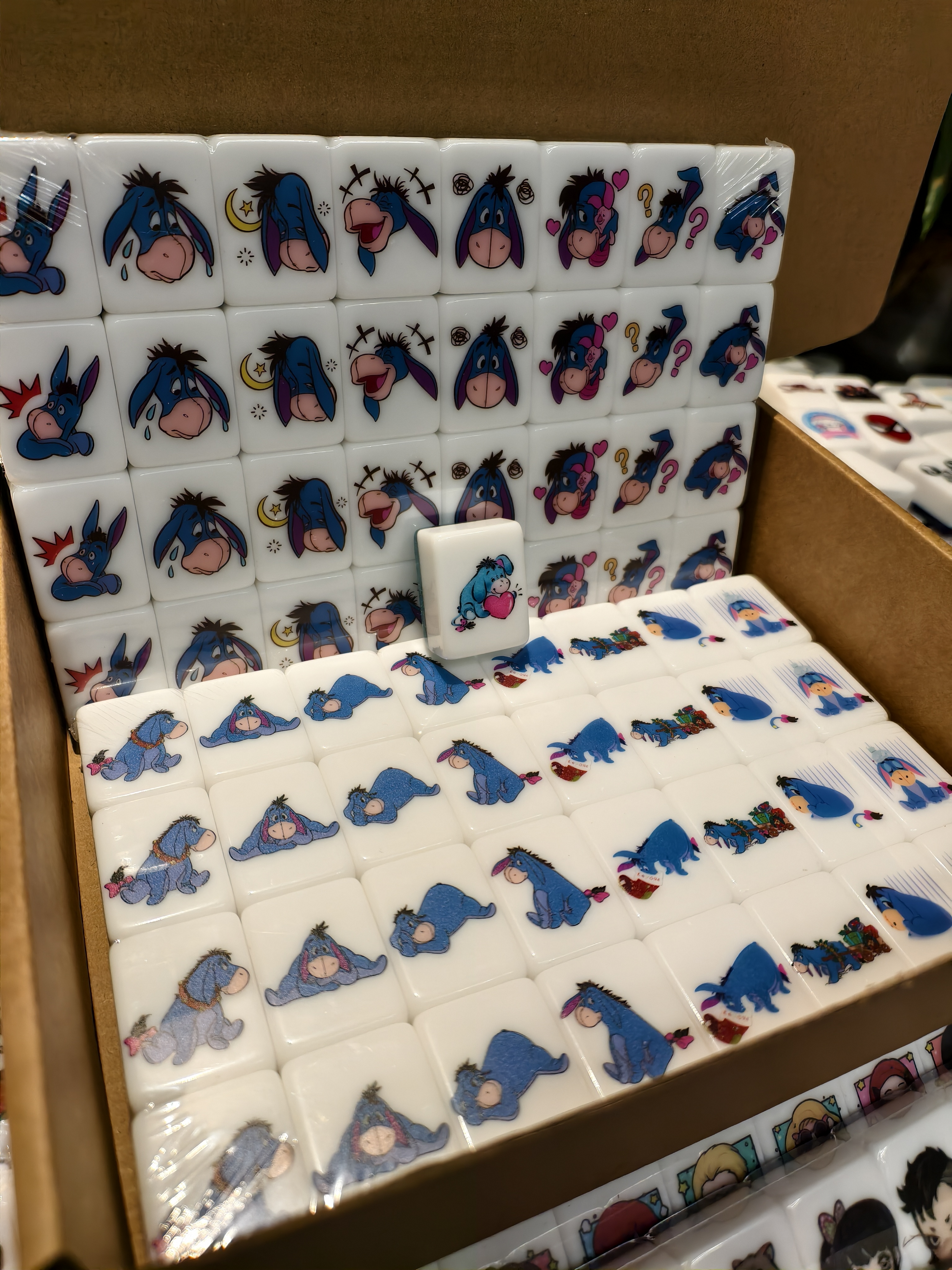 Push Tile Game  2 Player Set（ Eeyore ）65 Tiles