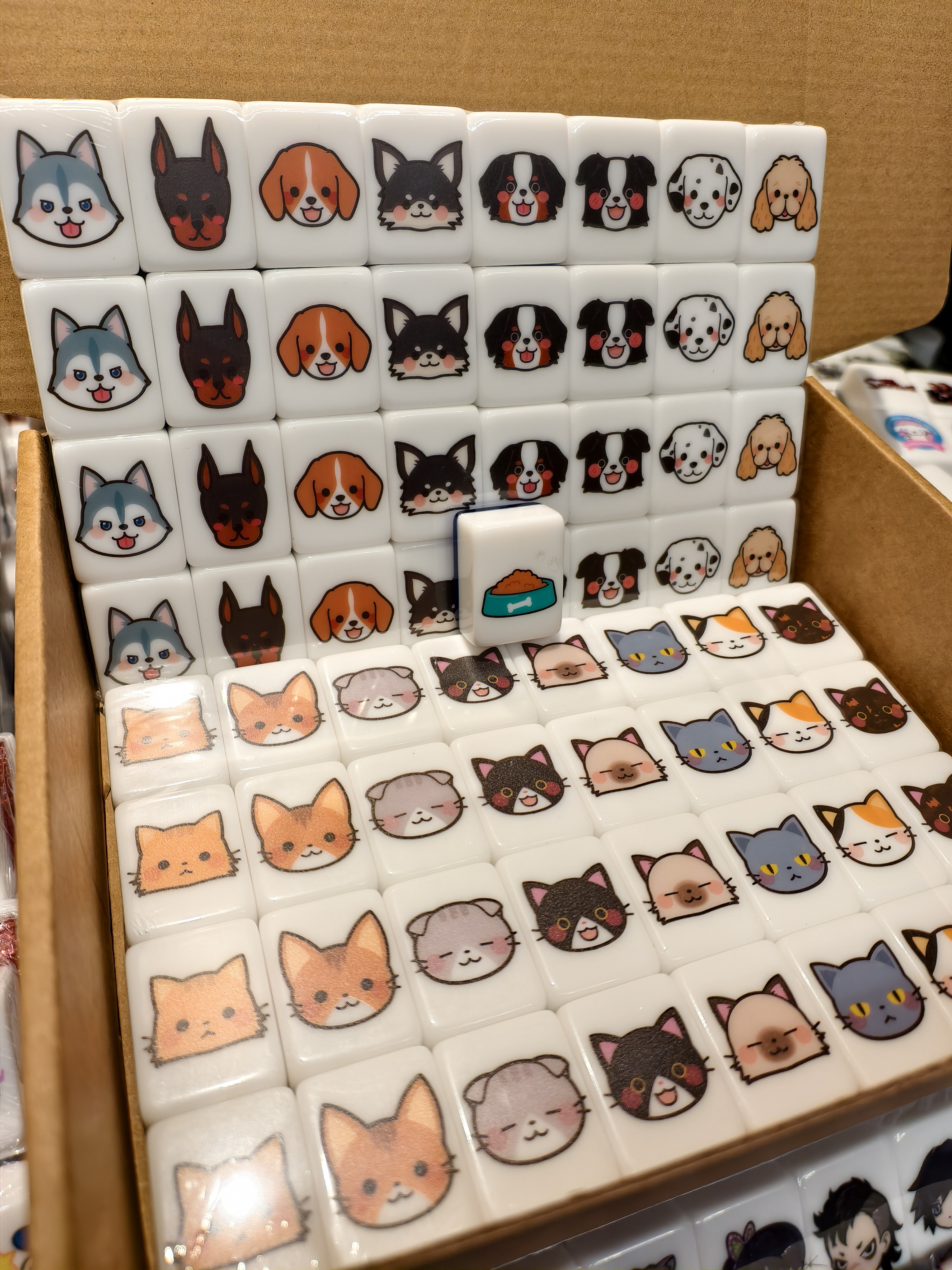 Push Tile Game 2 Player Set（ Cats vs Dogs Vol.2 ）65 Tiles