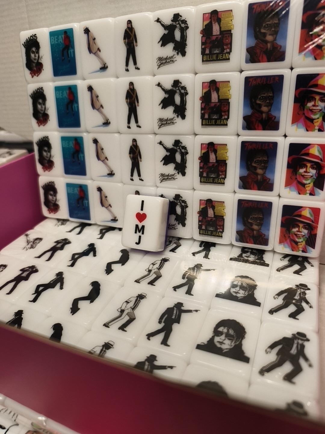 Push Tile Game 2 Player Set（ Michael Jackson MJ ）65 Tiles