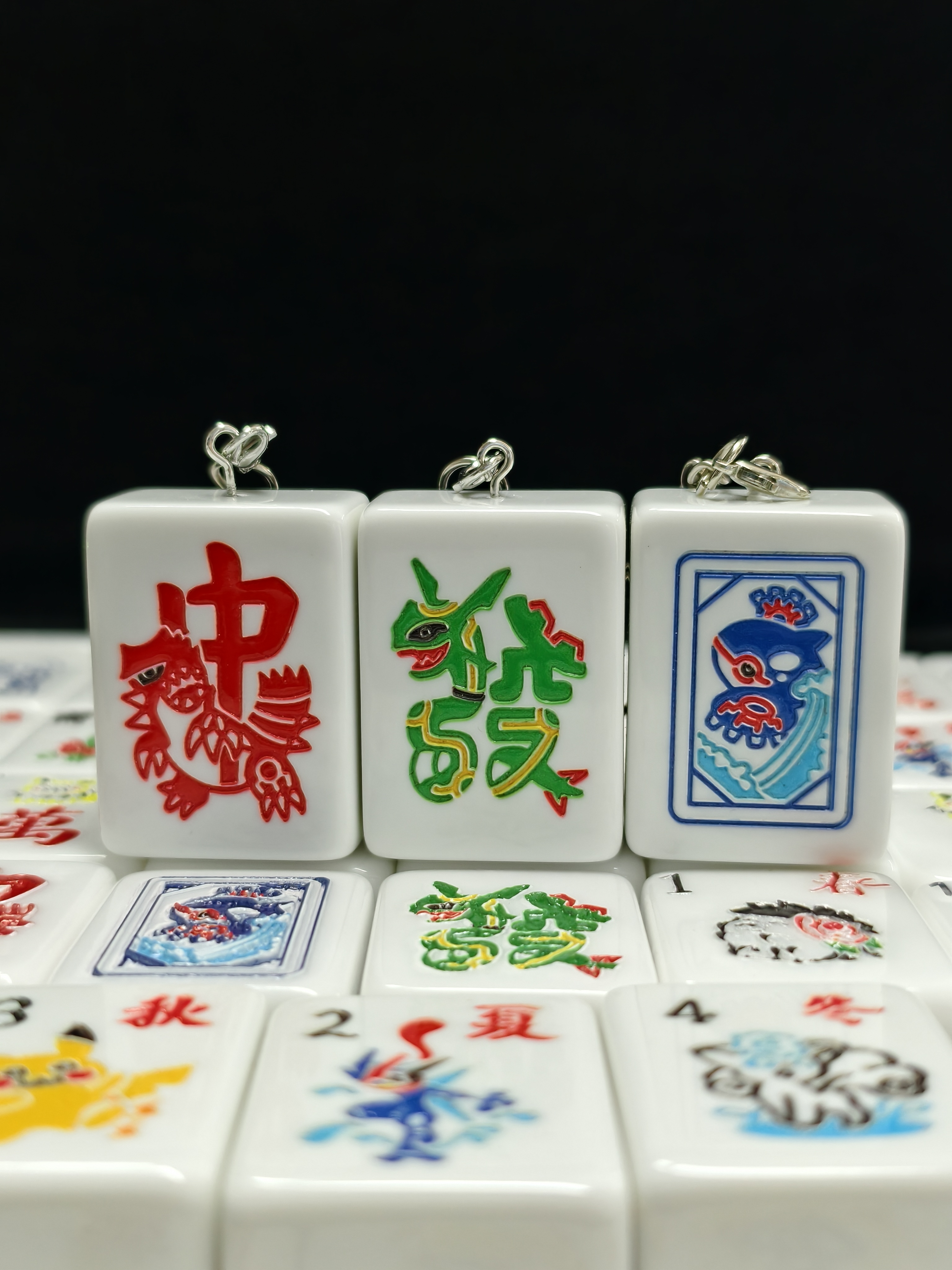 Poké Mahjong & Keychains 