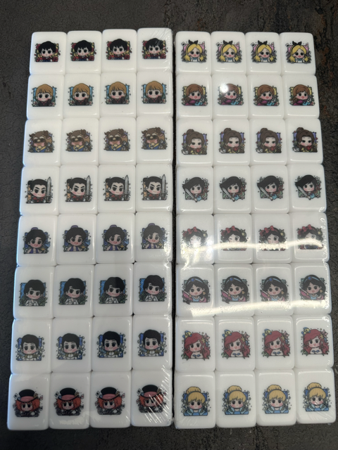 Push Tile Mahjong Tile Game 65 tiles ( Disney Pirncess & prince  ) tiktok new viral trending rummy dominos