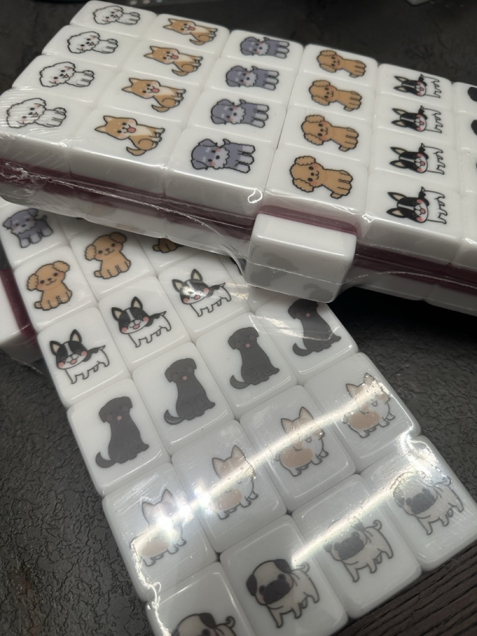 Push Tile Mahjong Tile Game 65 tiles ( Cats VS Dogs ) tiktok new viral trending rummy dominos