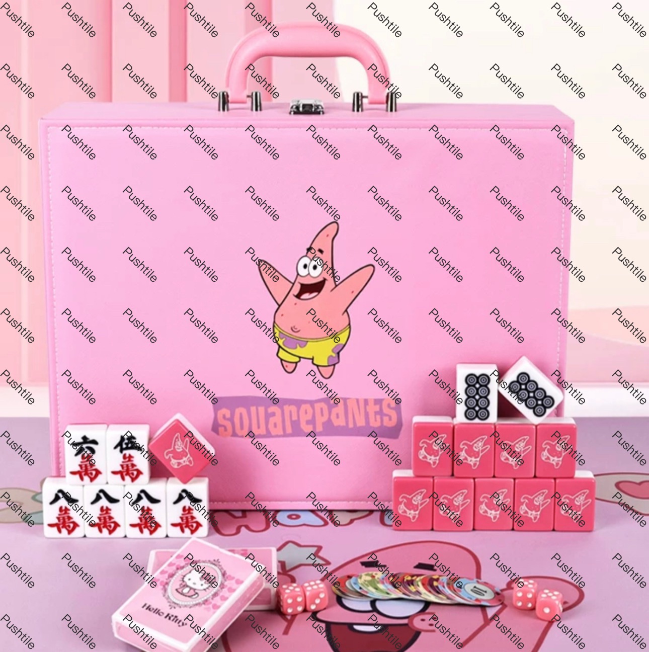 Premium PU Leather Tile Carrying Case 