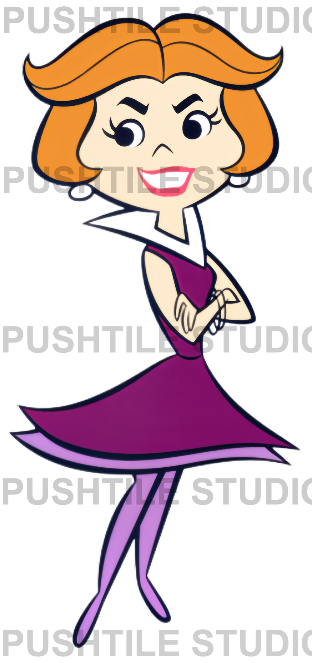 Push Tile Game 2 Player Set（ The Flintstone vs The Jetsons  ）65 Tiles