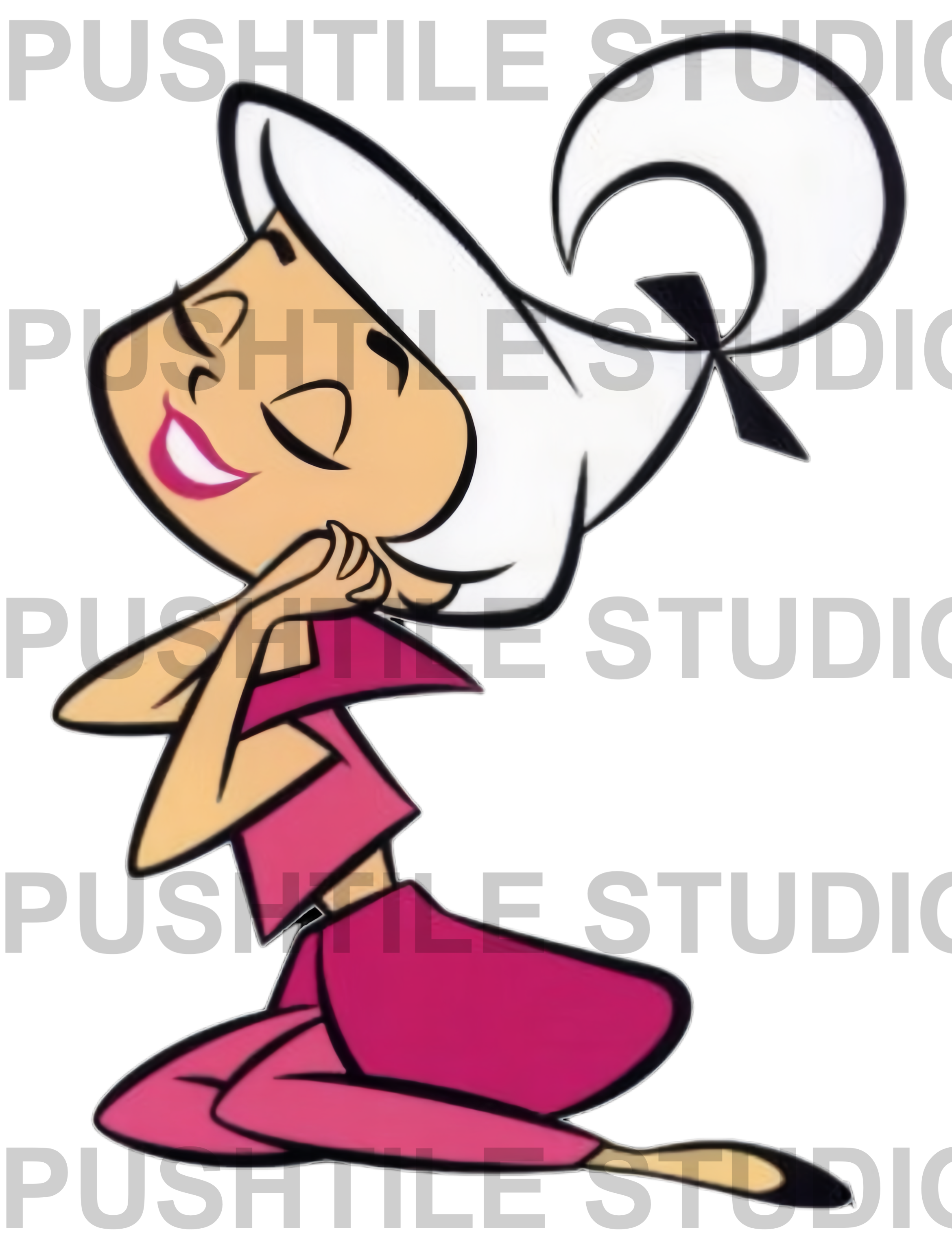 Push Tile Game 2 Player Set（ The Flintstone vs The Jetsons  ）65 Tiles