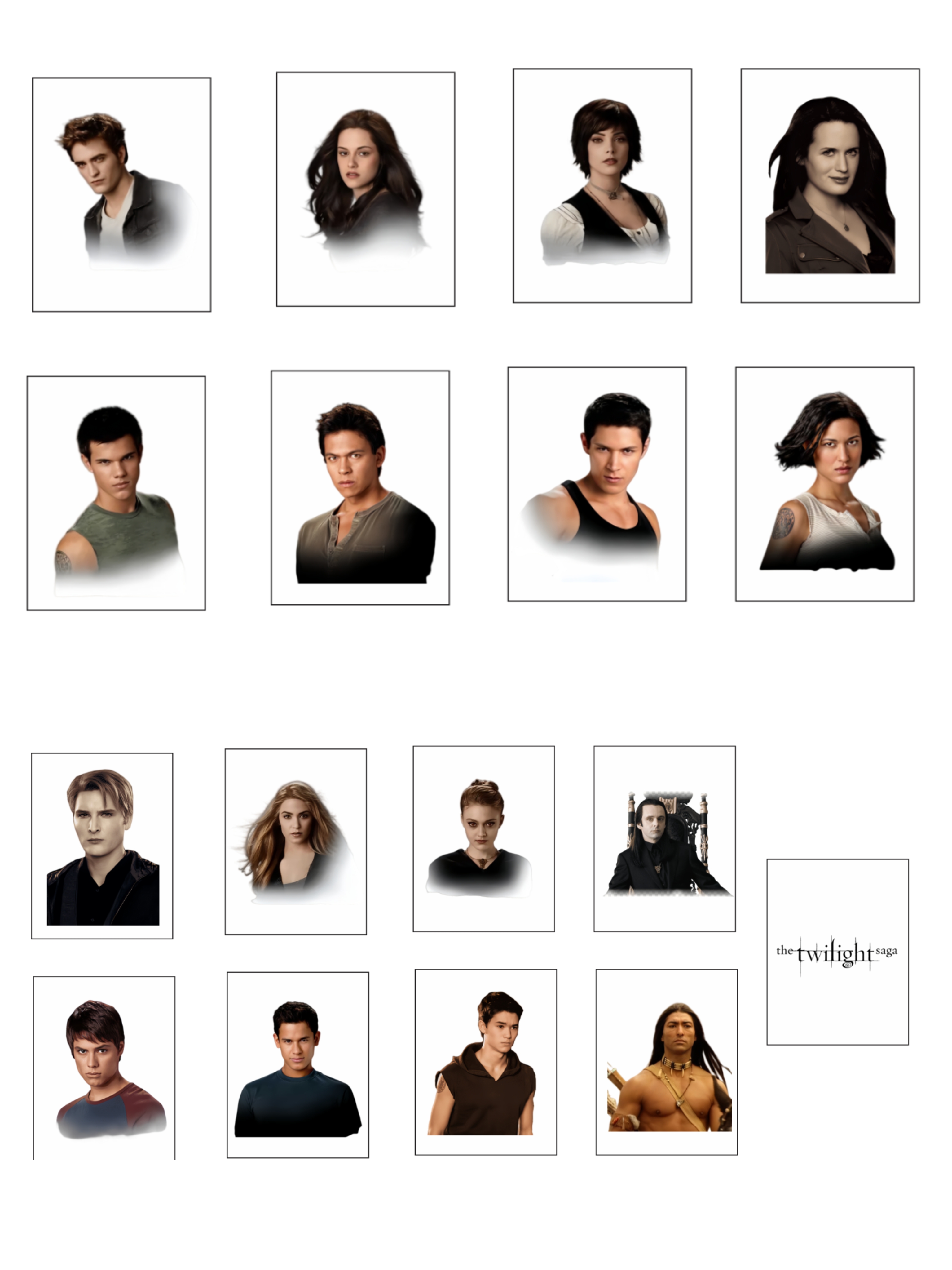 Push Tile Game  2 Player Set（ Twilight Saga ）65 Tiles