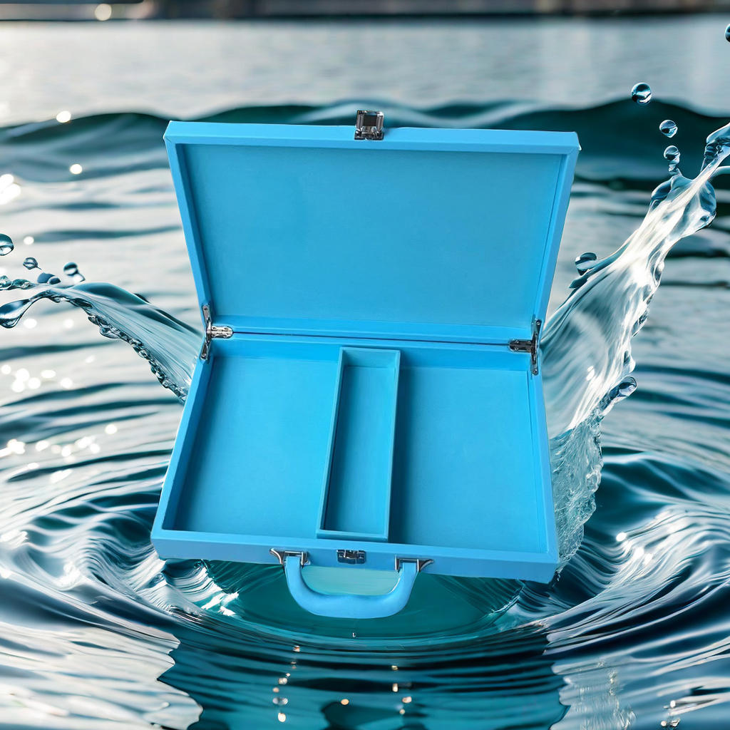 Pre-Order Premium Sky Blue PU Leather Tile Carrying Case 