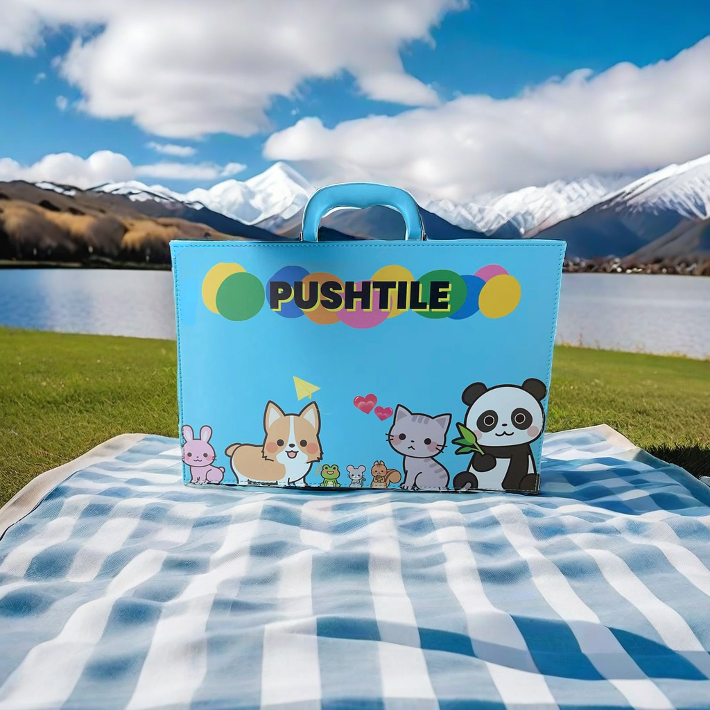 Pre-Order Premium Sky Blue PU Leather Tile Carrying Case 