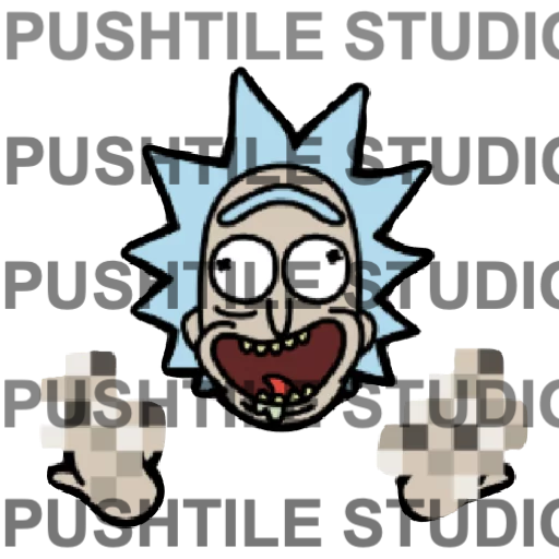 Pre-Release Push Tile Game 2 Player Set（ Rick and Morty ）65 Tiles