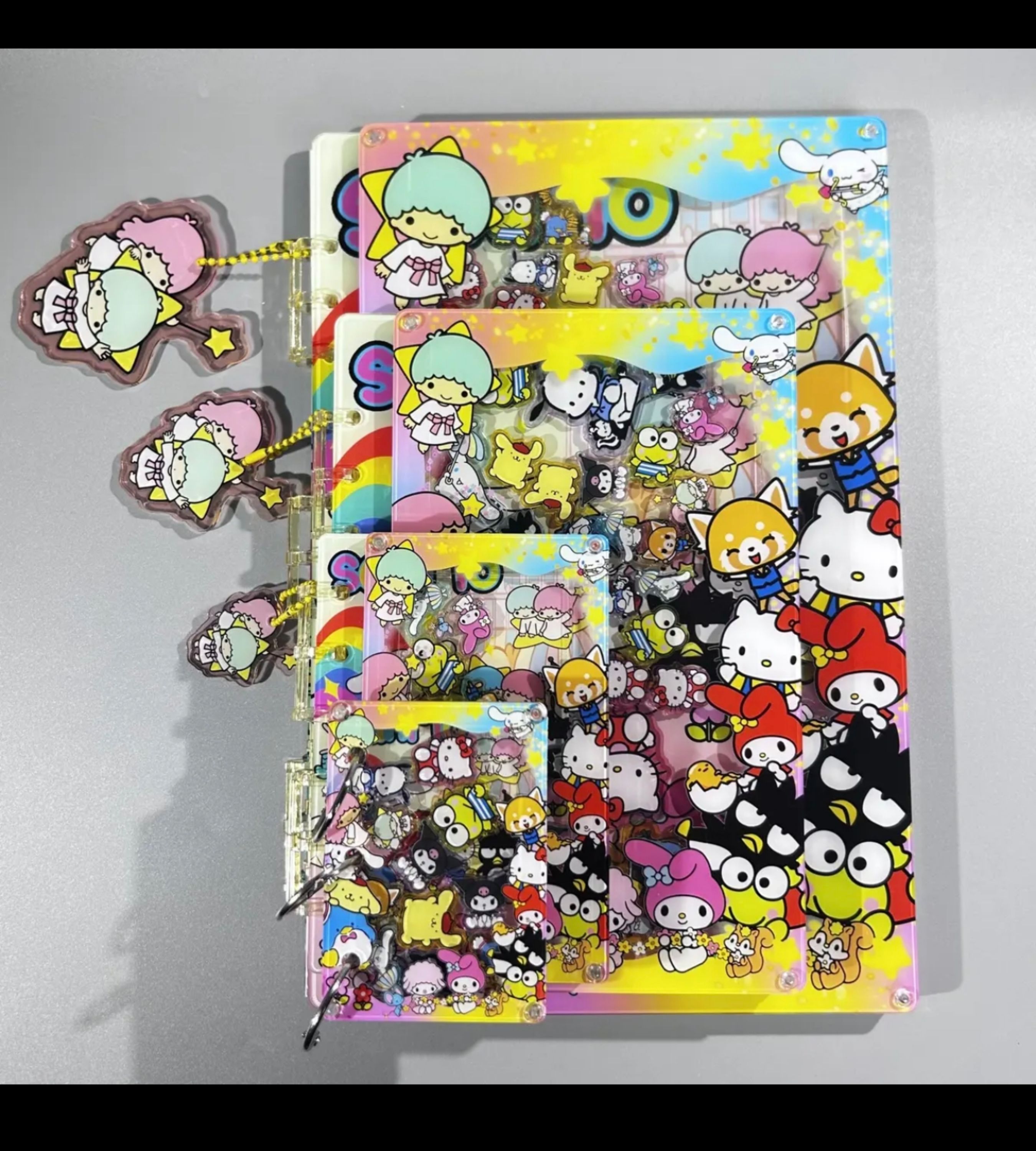 PushTile Dazzling Shaky-Shaky Acyrlic Notebooks