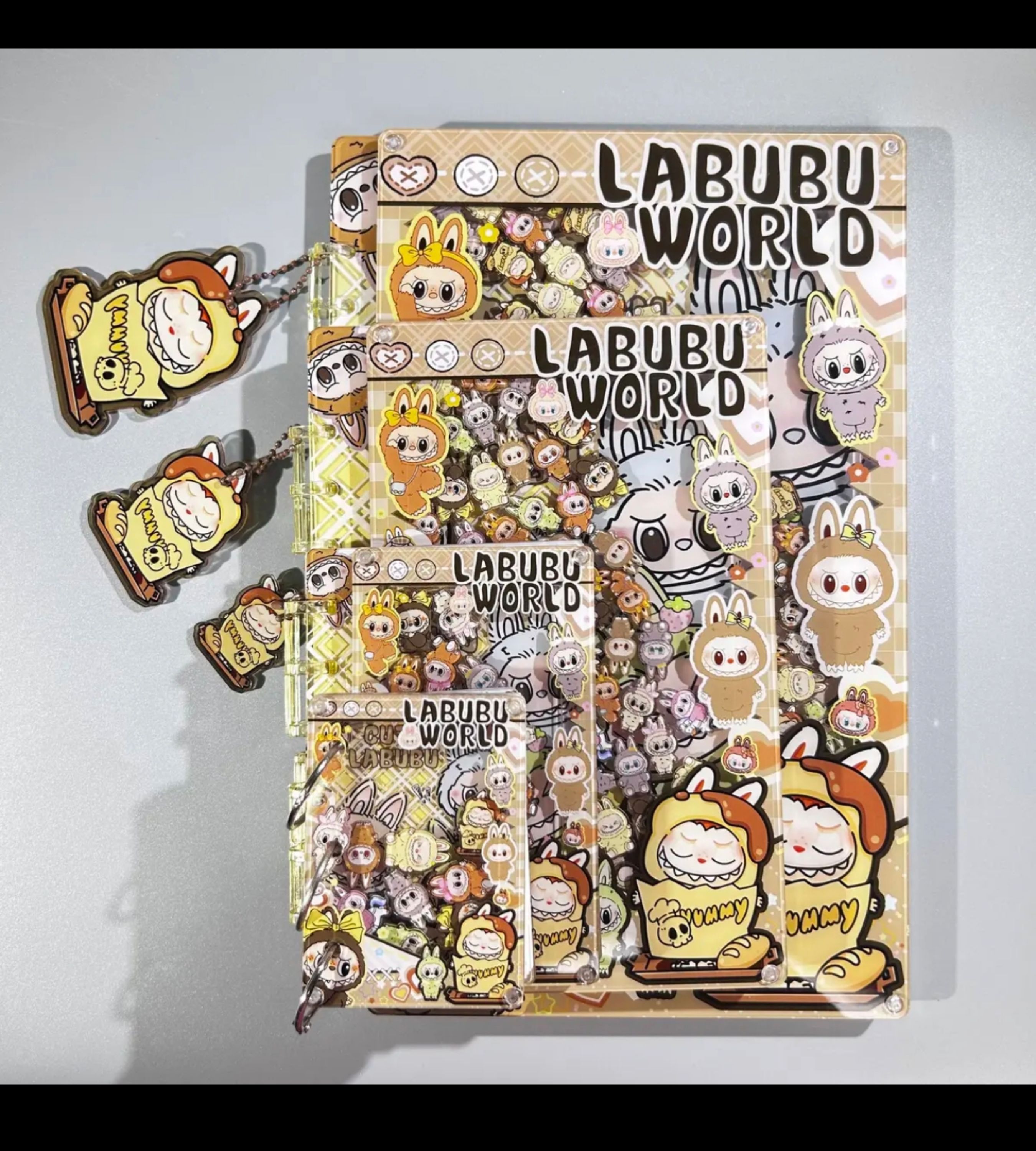 PushTile Dazzling Shaky-Shaky Acyrlic Notebooks