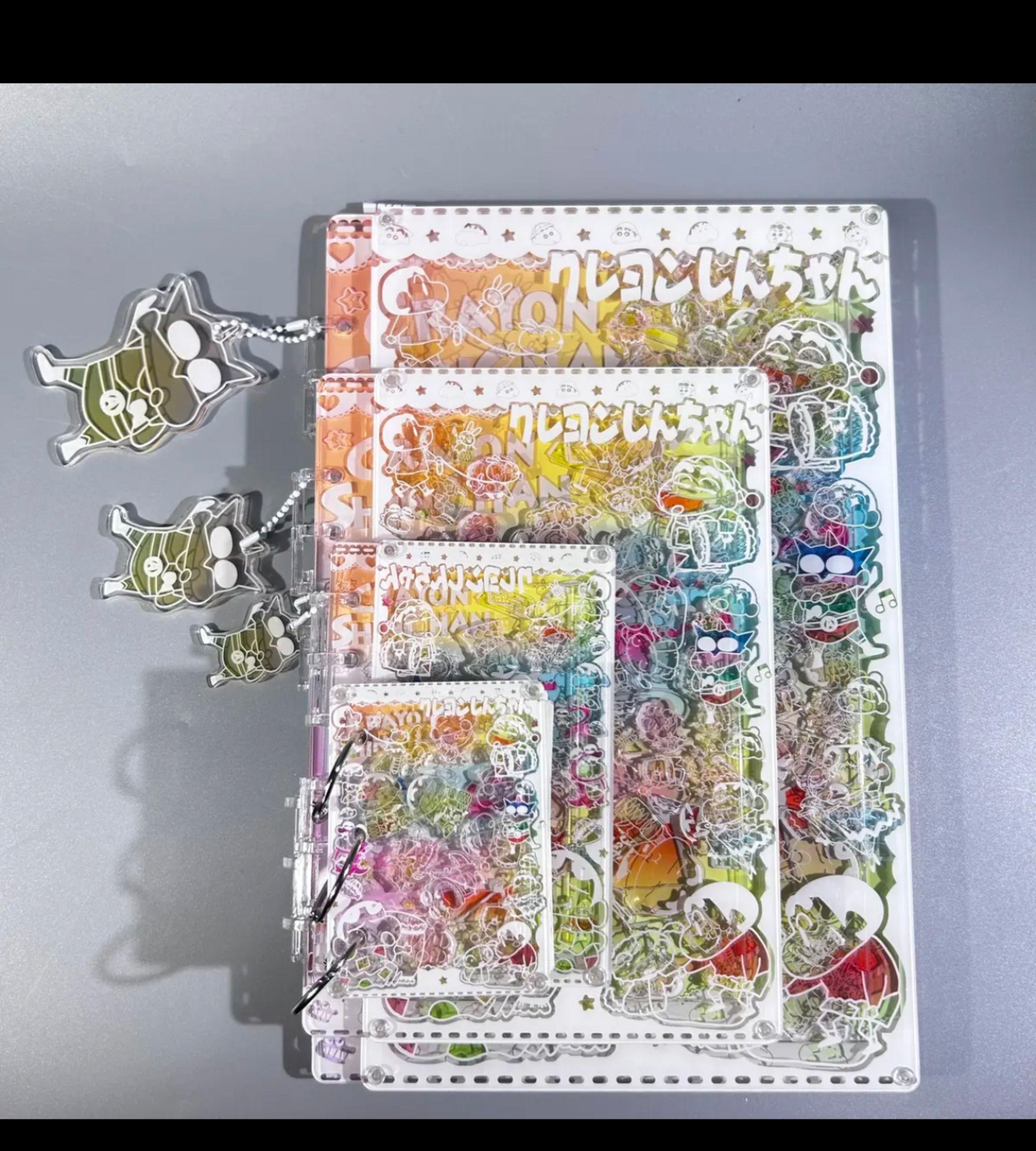 PushTile Dazzling Shaky-Shaky Acyrlic Notebooks