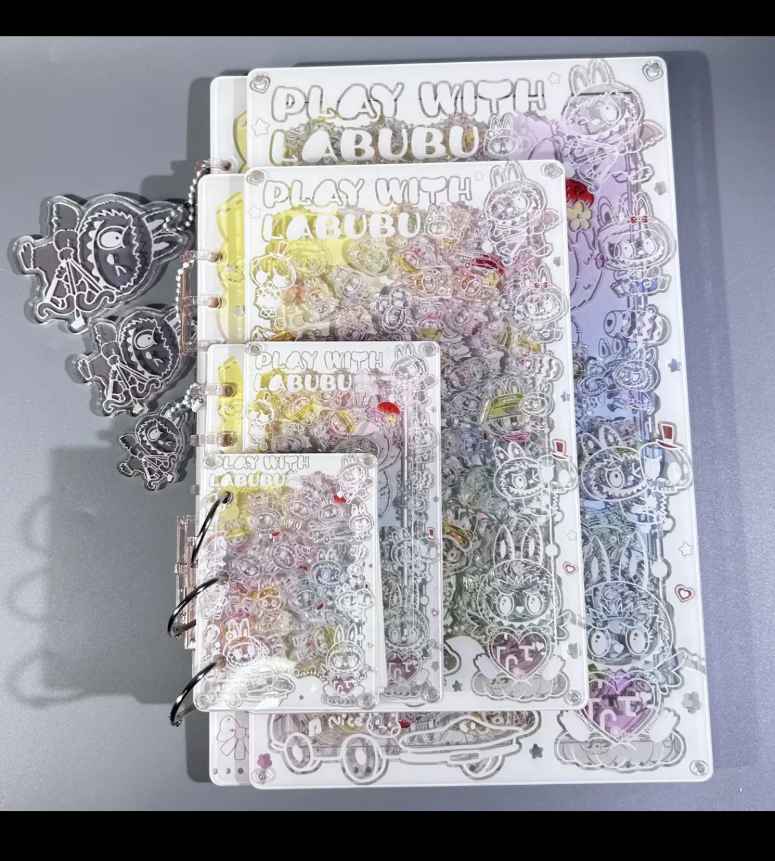 PushTile Dazzling Shaky-Shaky Acyrlic Notebooks