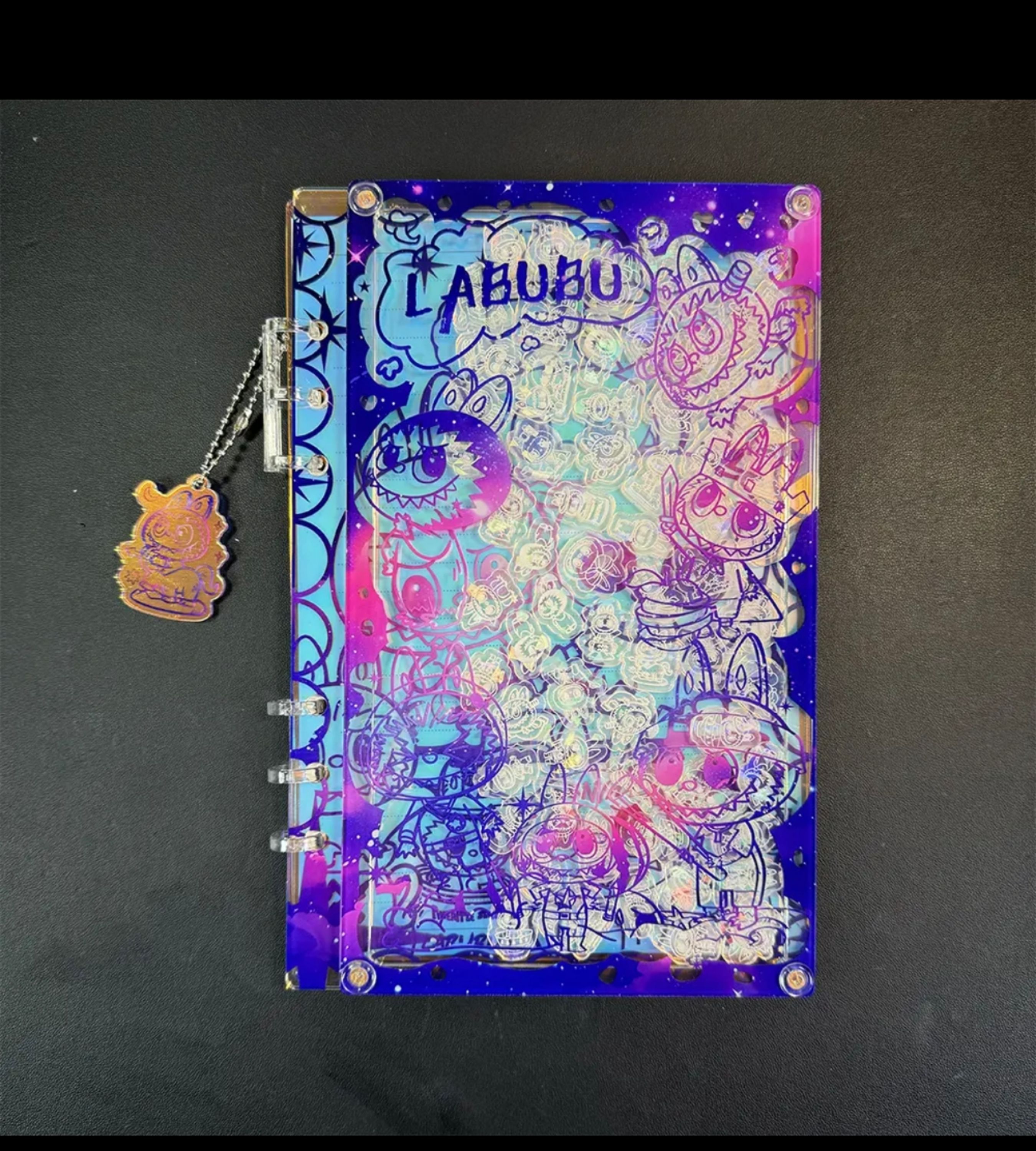 PushTile Dazzling Shaky-Shaky Acyrlic Notebooks