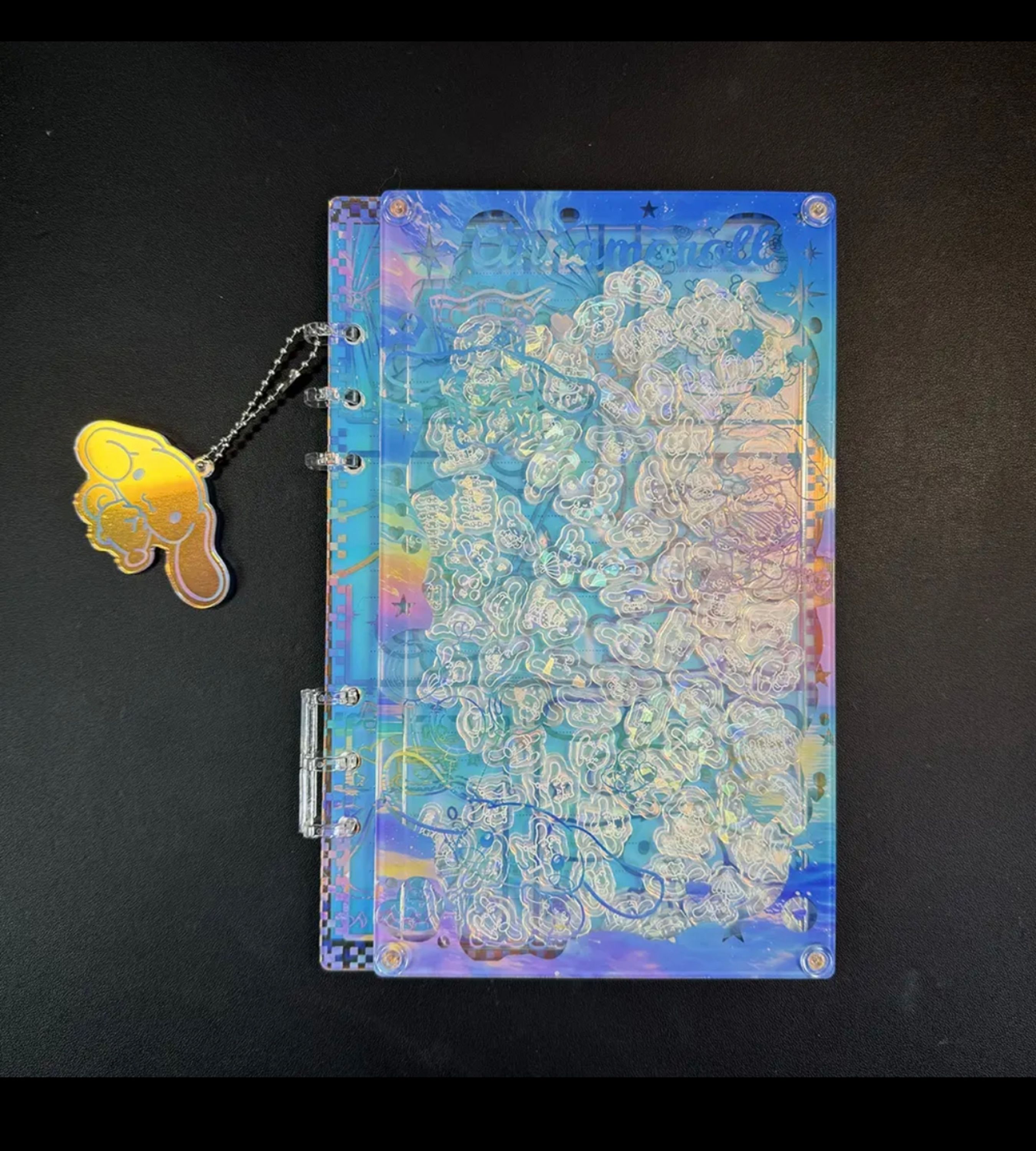 PushTile Dazzling Shaky-Shaky Acyrlic Notebooks