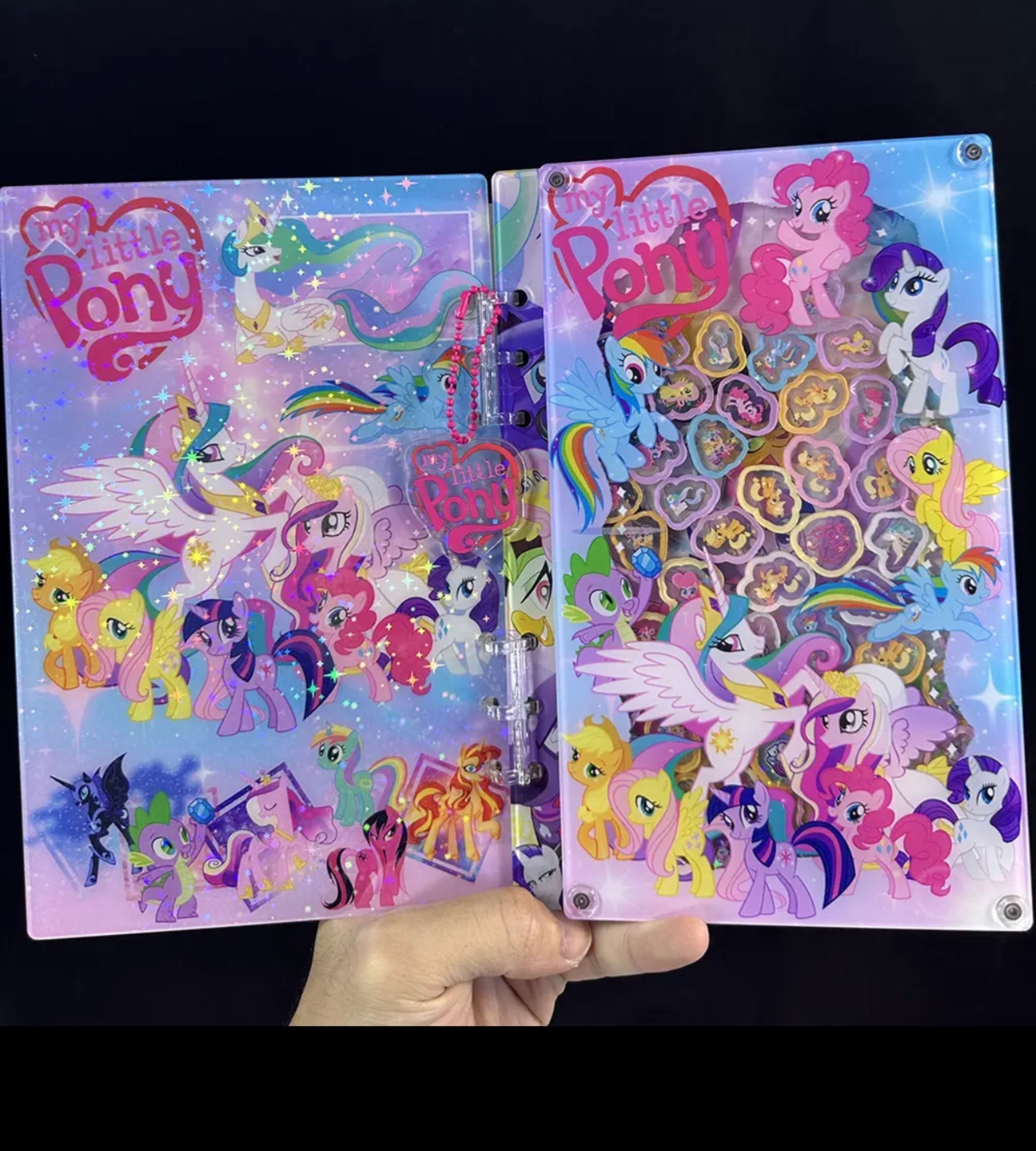 PushTile Dazzling Shaky-Shaky Acyrlic Notebooks