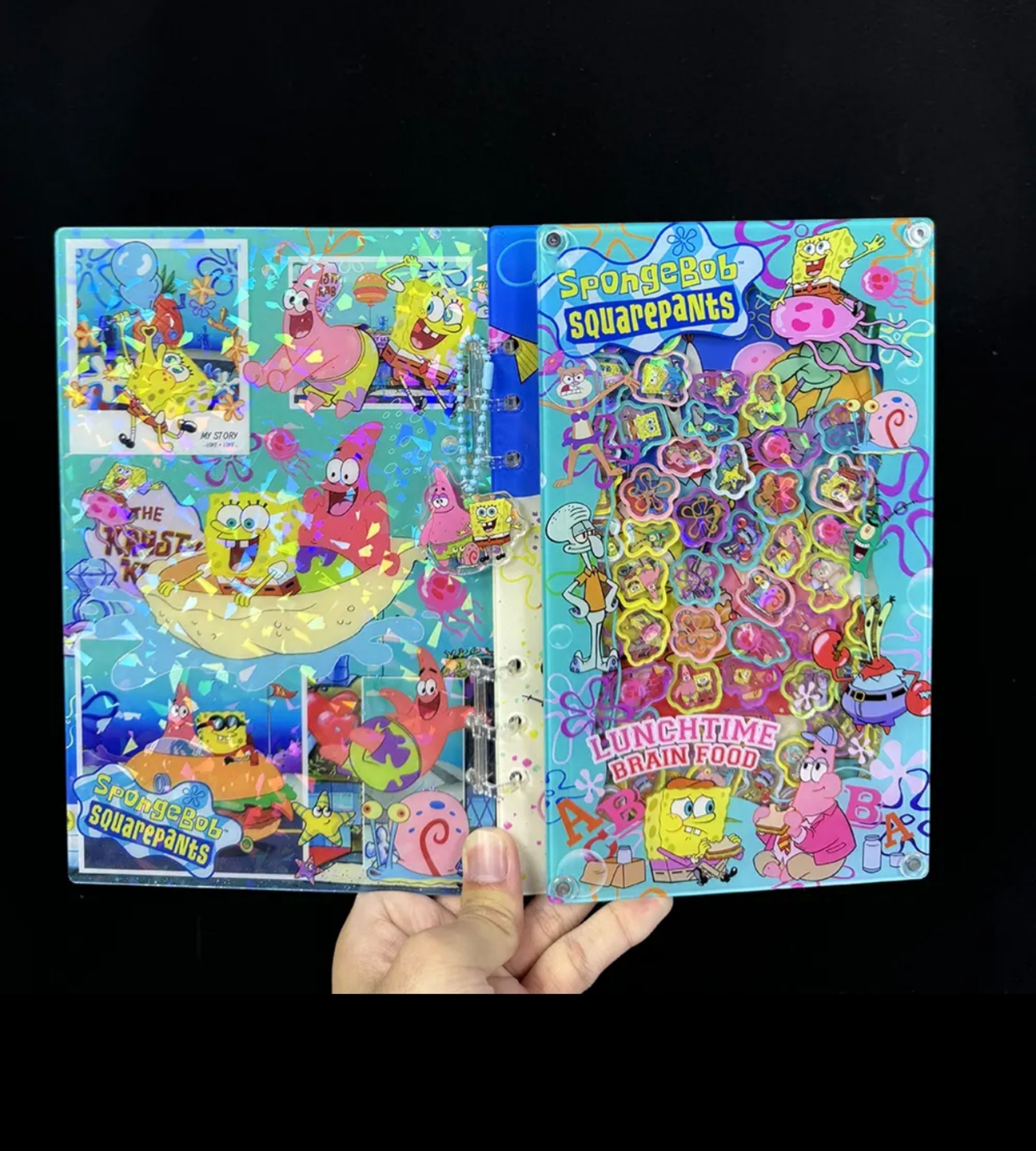 PushTile Dazzling Shaky-Shaky Acyrlic Notebooks