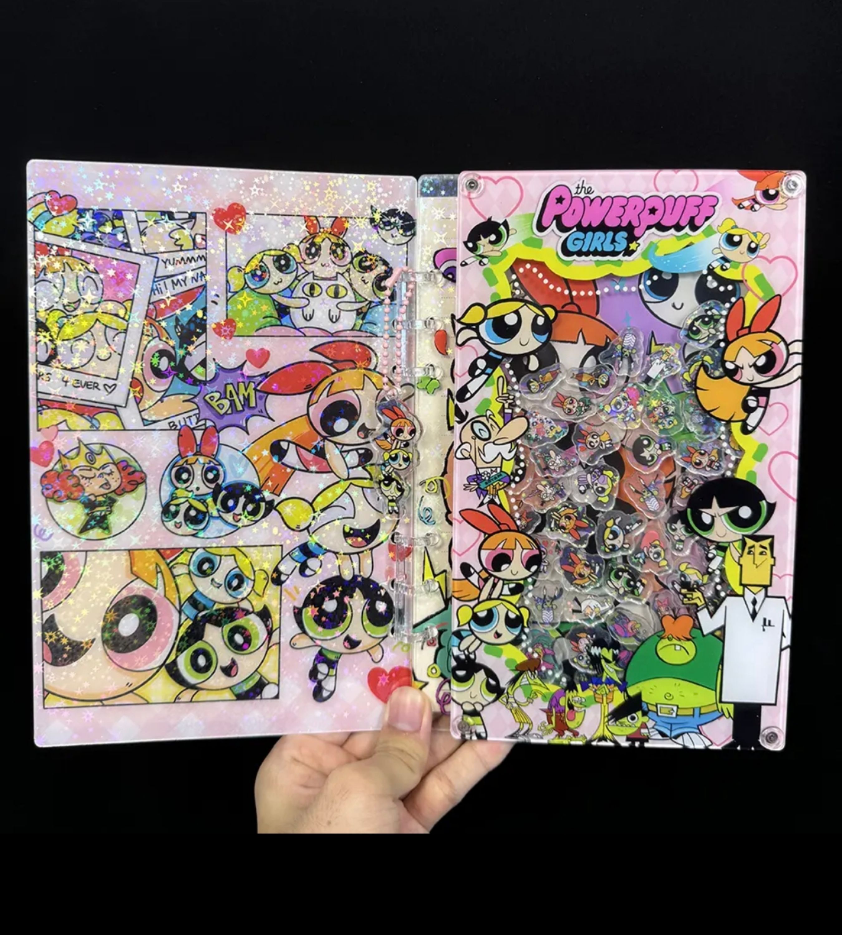 PushTile Dazzling Shaky-Shaky Acyrlic Notebooks