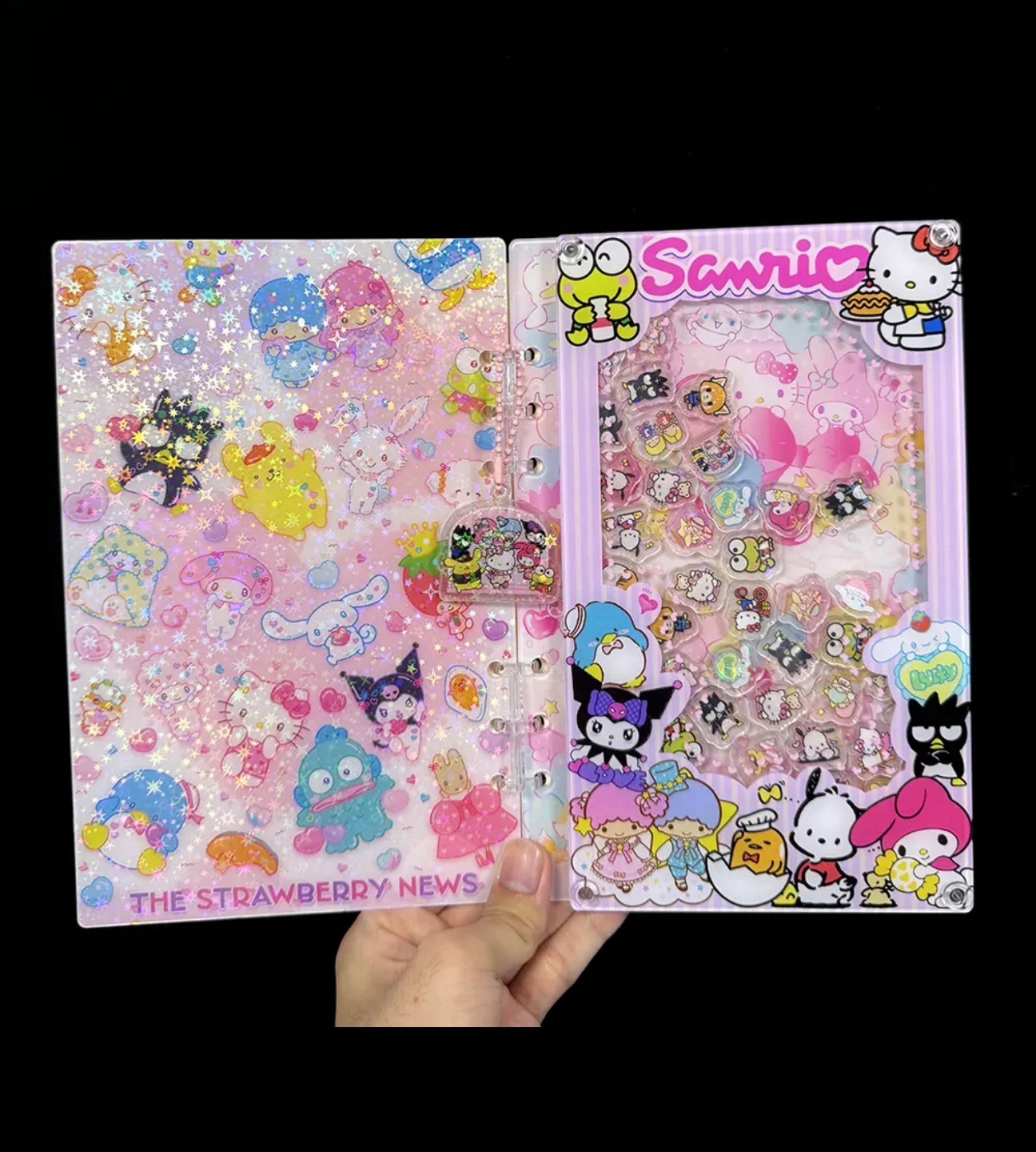 PushTile Dazzling Shaky-Shaky Acyrlic Notebooks