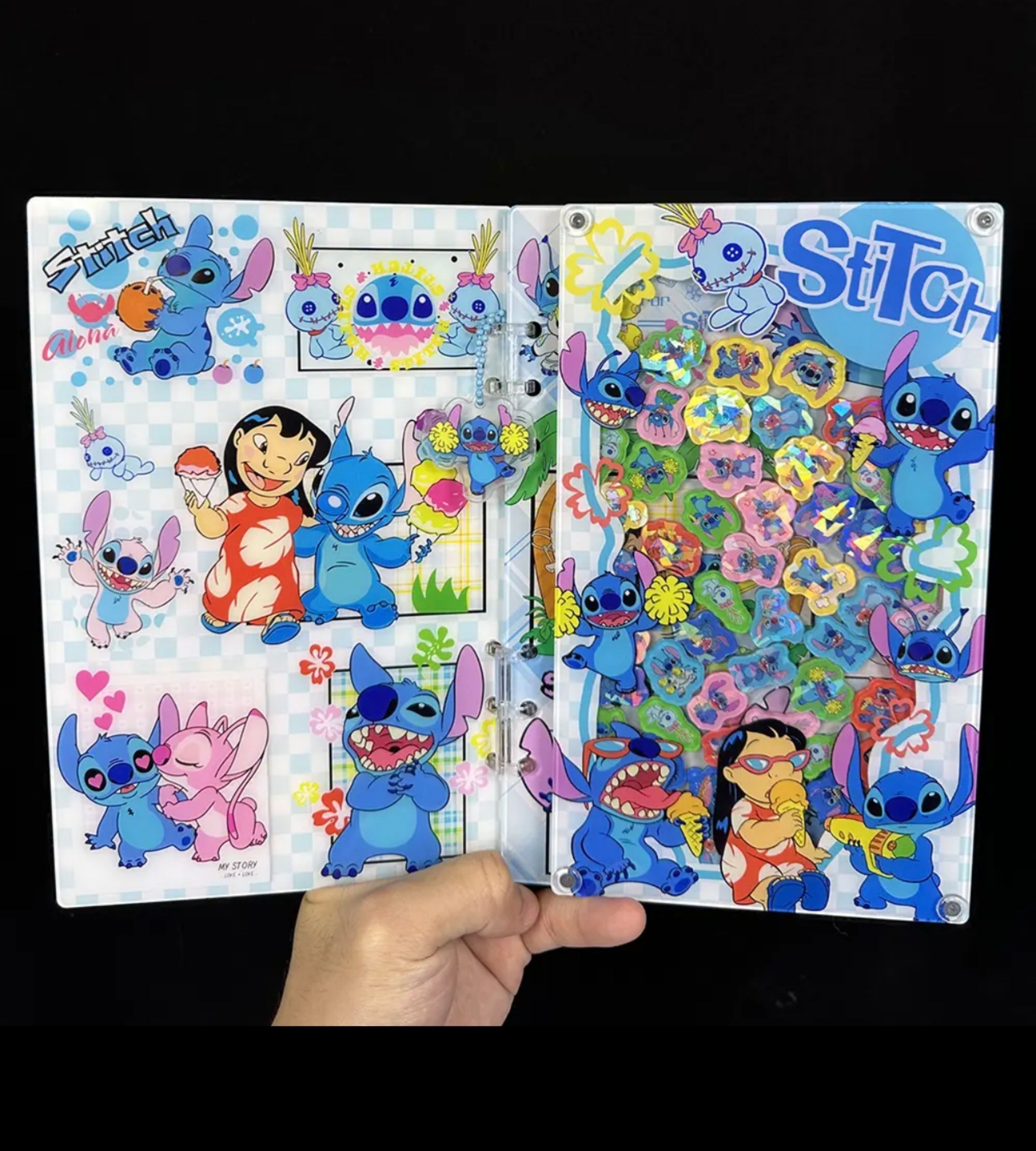 PushTile Dazzling Shaky-Shaky Acyrlic Notebooks