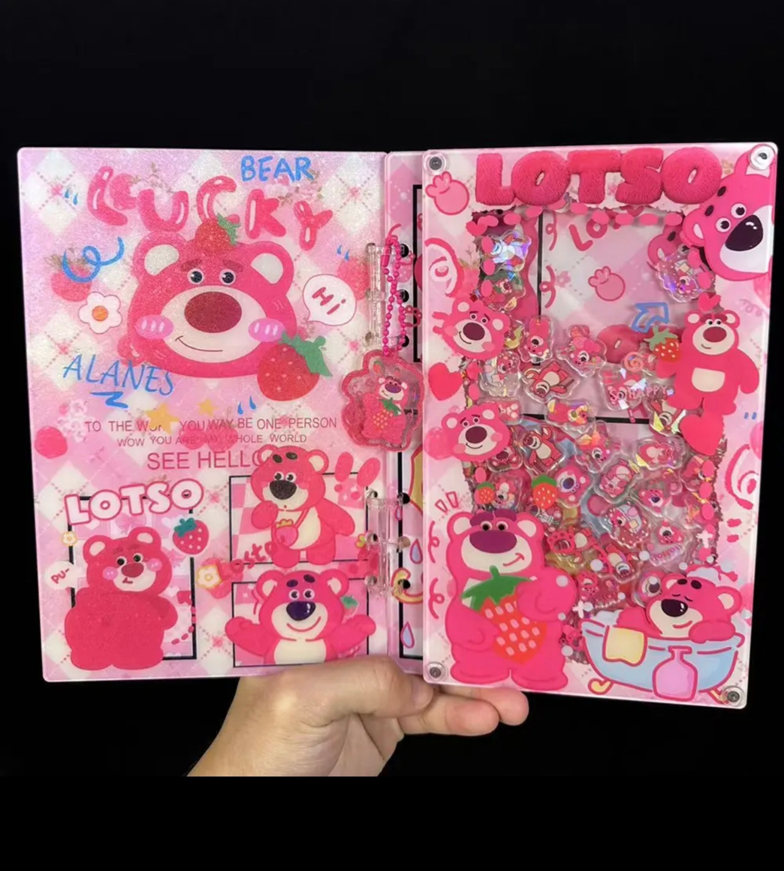 PushTile Dazzling Shaky-Shaky Acyrlic Notebooks