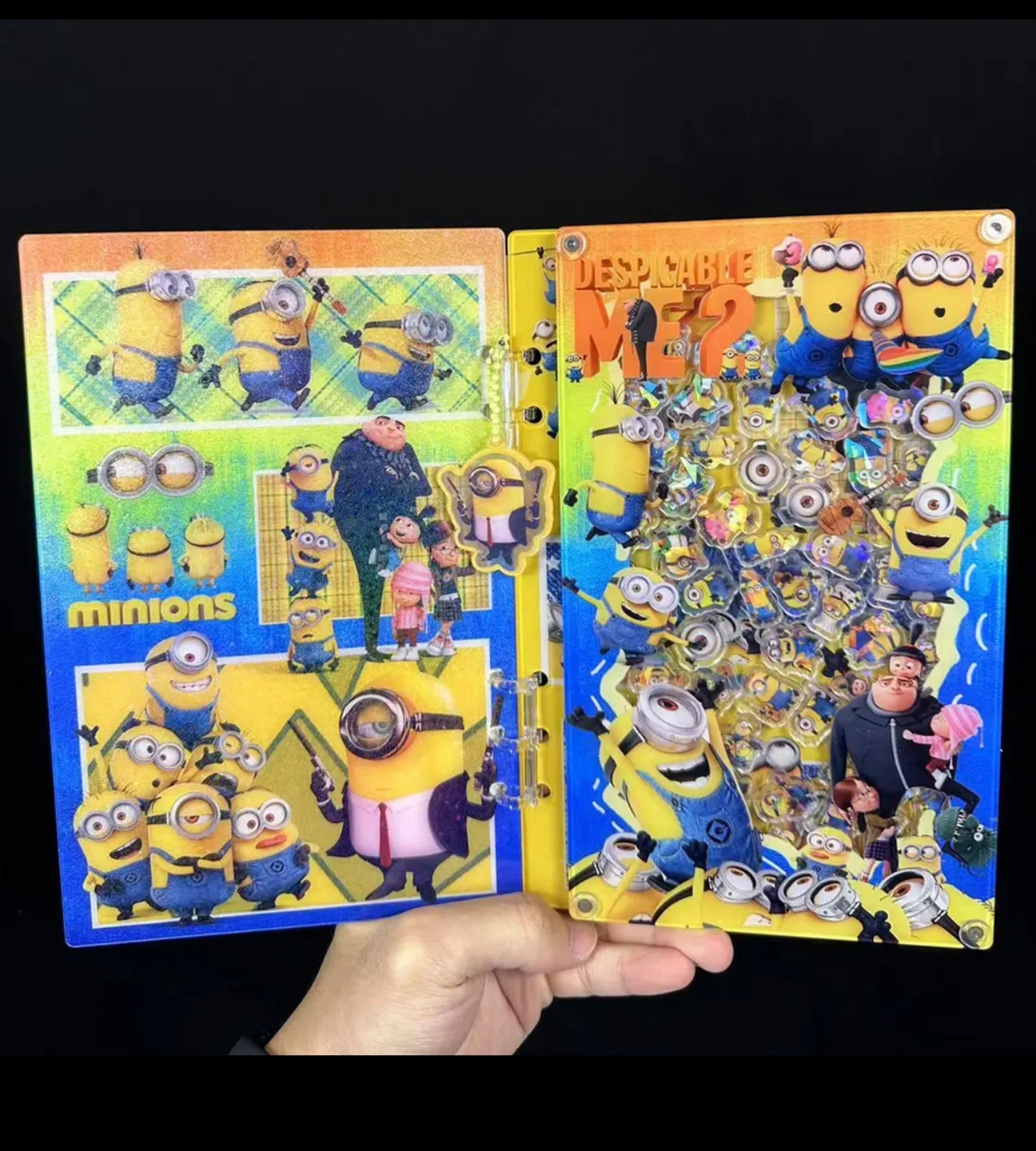 PushTile Dazzling Shaky-Shaky Acyrlic Notebooks