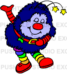 Push Tile Game 2 Player Set ( Rainbow Brite 1980s - Colour Kids & Sprite ) 65 Tiles