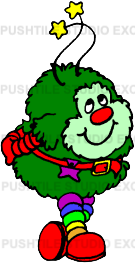 Push Tile Game 2 Player Set ( Rainbow Brite 1980s - Colour Kids & Sprite ) 65 Tiles