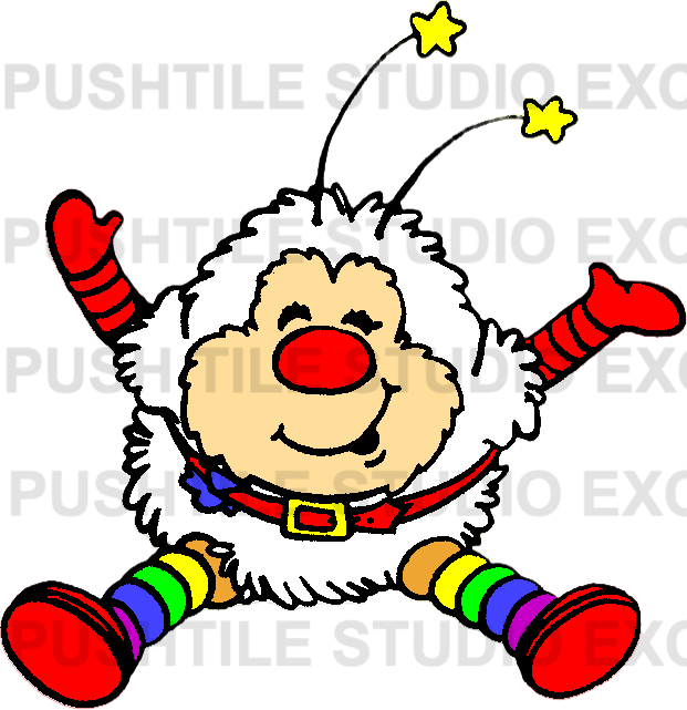 Push Tile Game 2 Player Set ( Rainbow Brite 1980s - Colour Kids & Sprite ) 65 Tiles