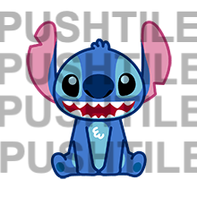 Pre-release Push Tile Mahjong Tile Game Navy Blue 65 tiles ( Stitch & Angel Vol.2 ) tiktok new viral trending rummy dominos