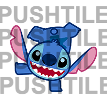 Pre-release Push Tile Mahjong Tile Game Navy Blue 65 tiles ( Stitch & Angel Vol.2 ) tiktok new viral trending rummy dominos