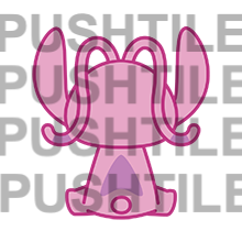 Pre-release Push Tile Mahjong Tile Game Navy Blue 65 tiles ( Stitch & Angel Vol.2 ) tiktok new viral trending rummy dominos