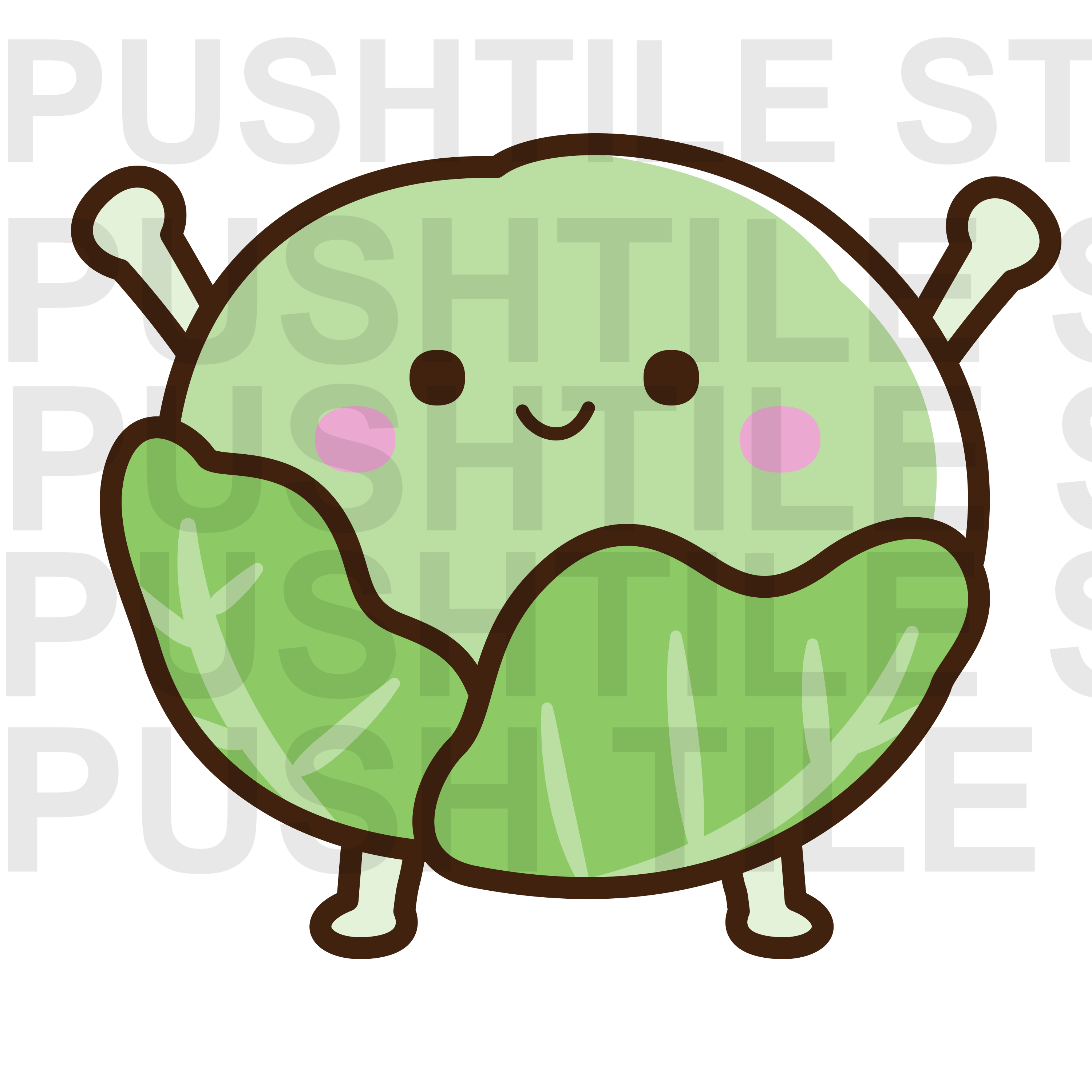 Push Tile Mahjong Tile Game Light Green  65 tiles ( Cute Fruits VS Vegetables ) tiktok new viral trending rummy dominos